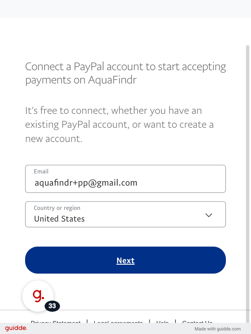 Click Next on PayPal