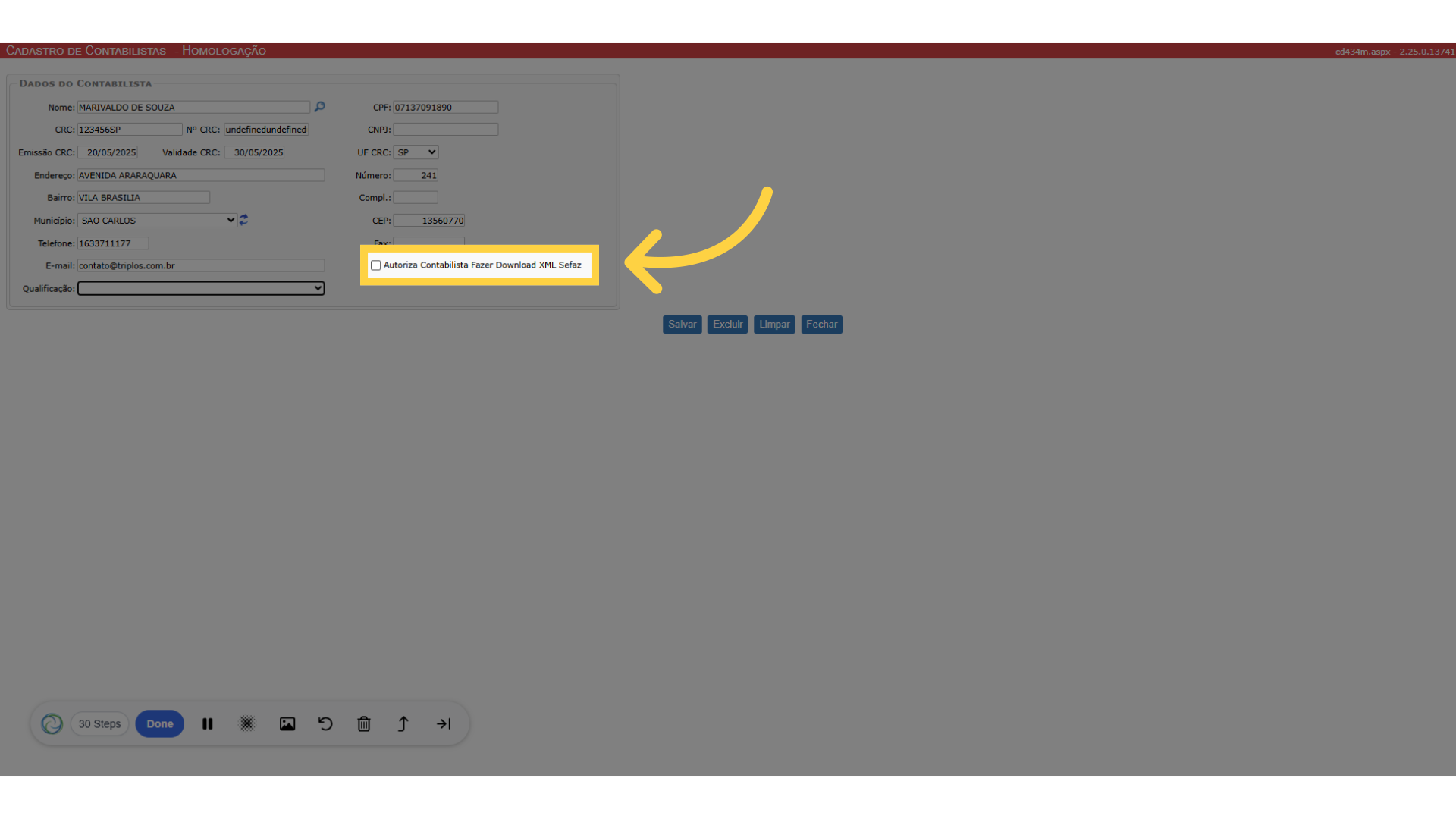 Autorização para o Contabilista Fazer Download XML no Sefaz