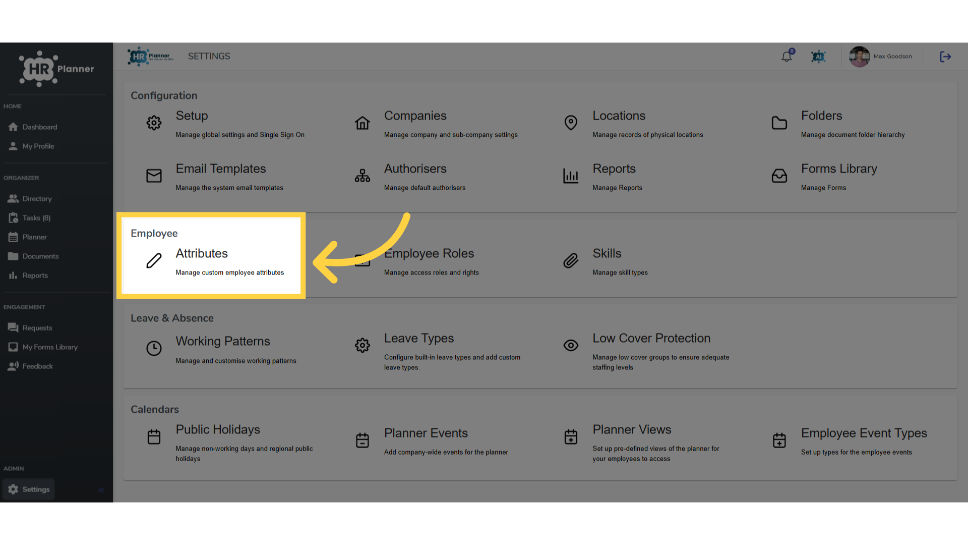 Click 'Attributes'