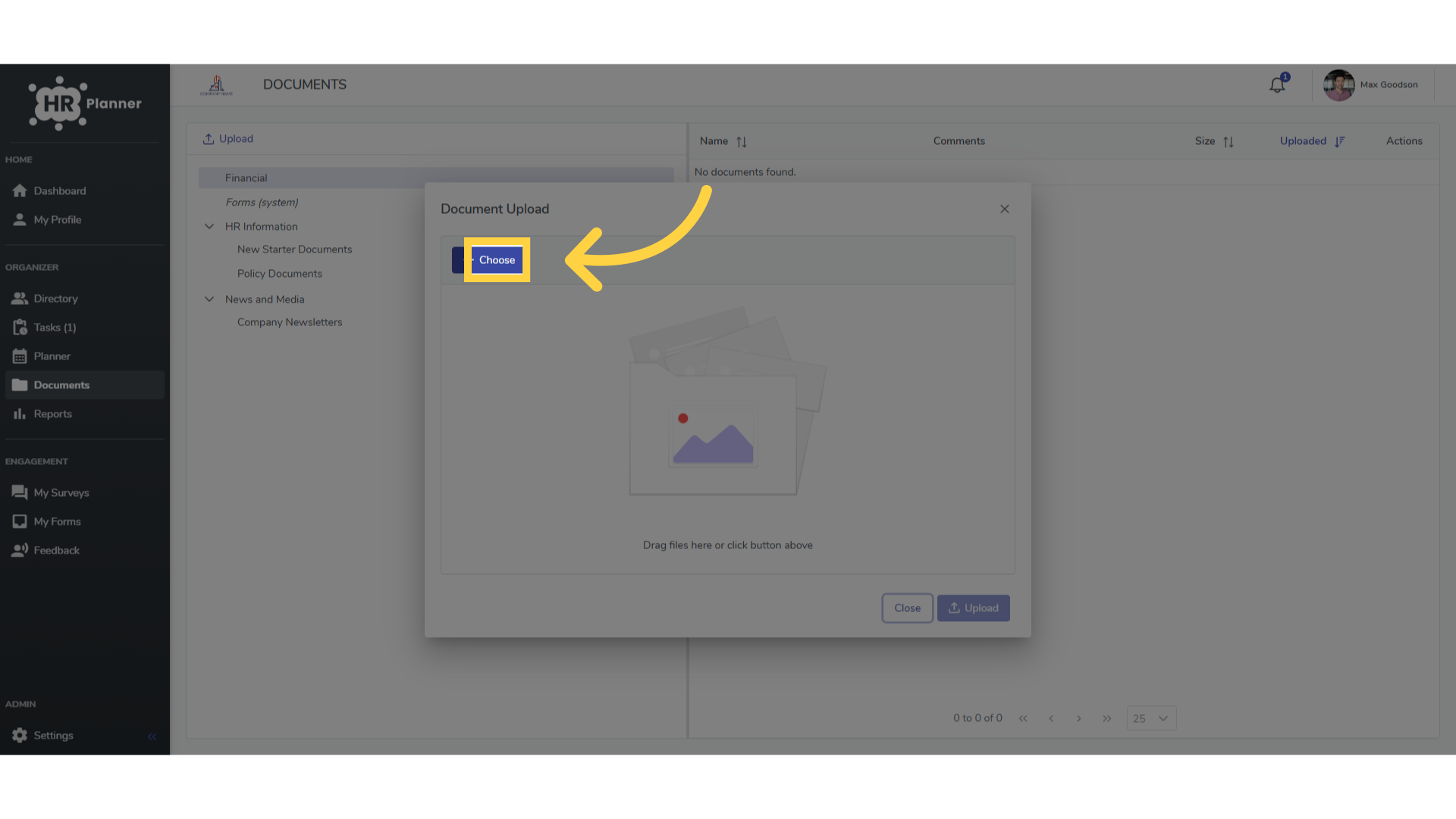 Click 'Choose'