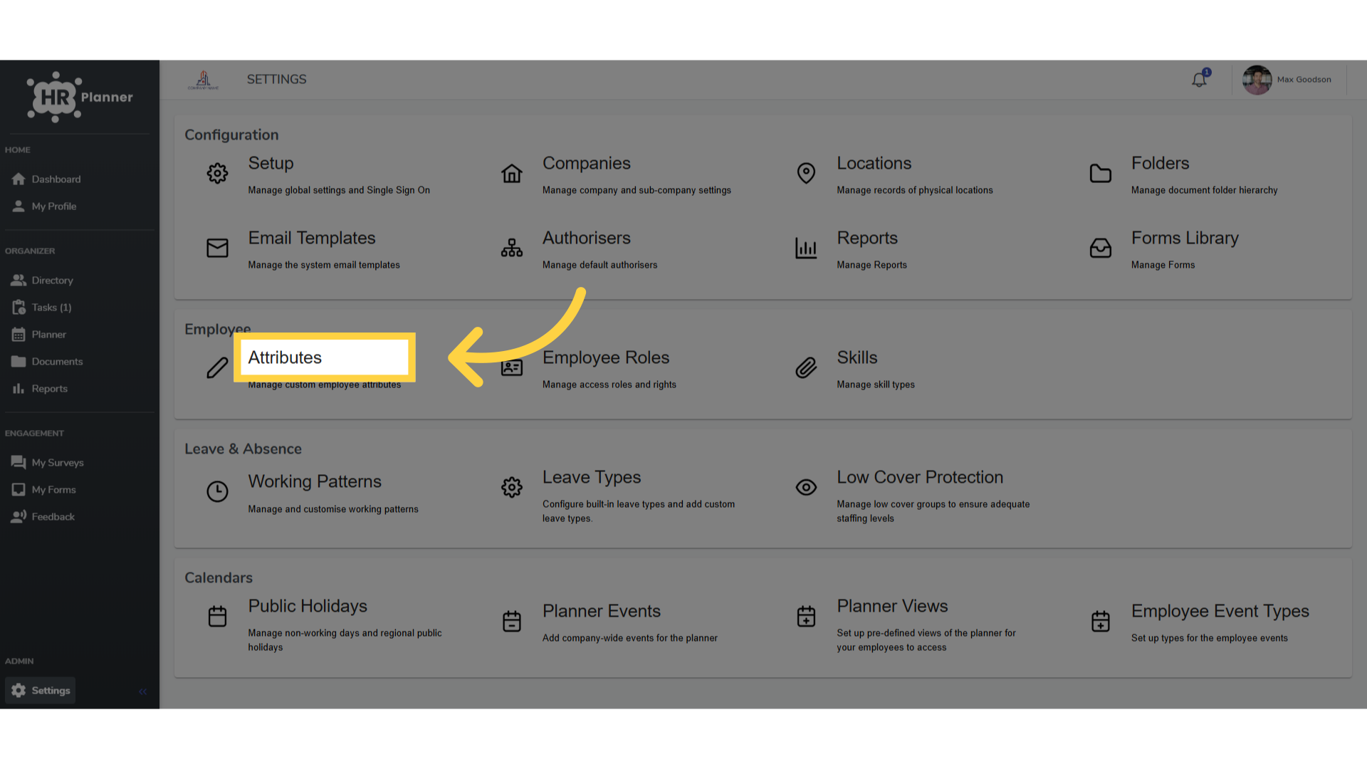 Click 'Attributes'