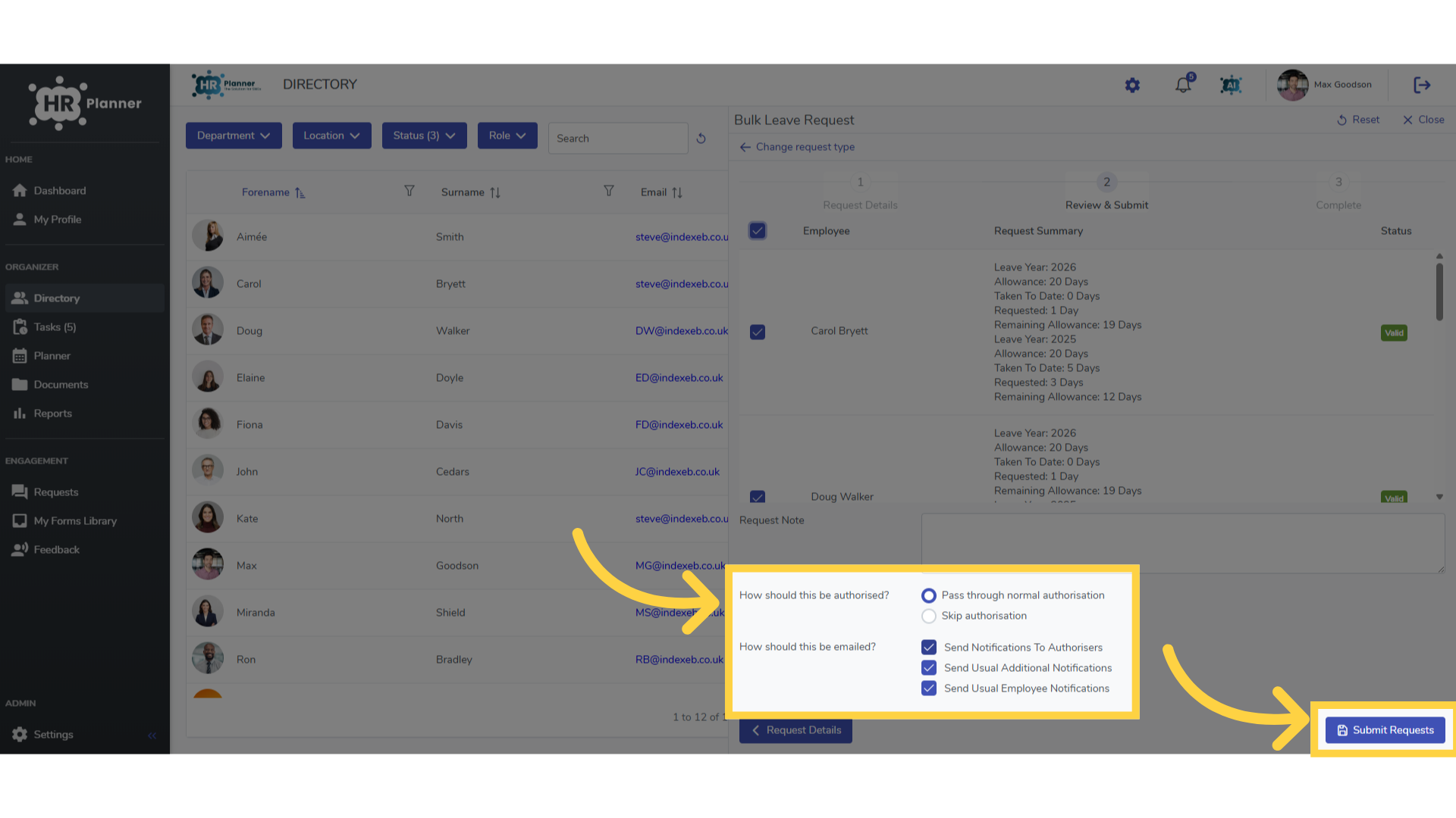 Select Notifications