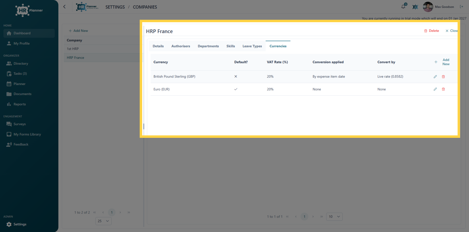 Return to Dashboard