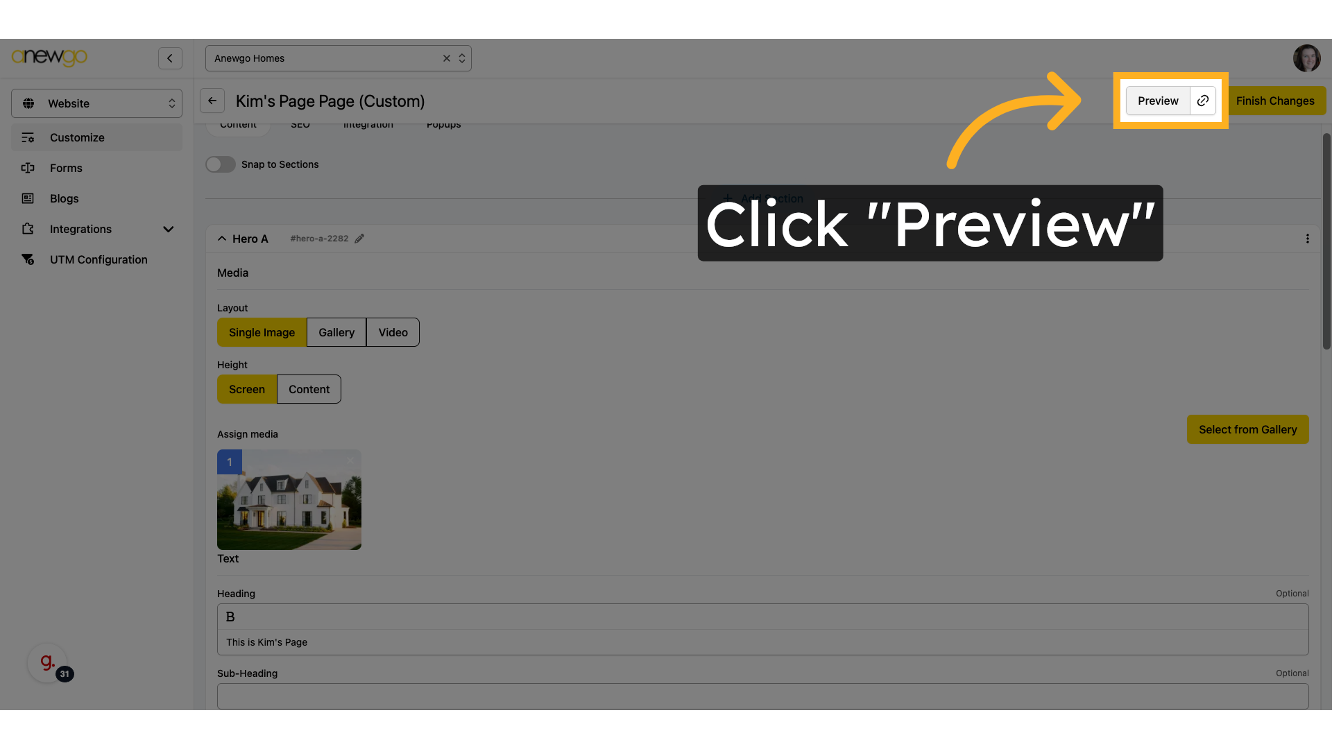 Click 'Preview'