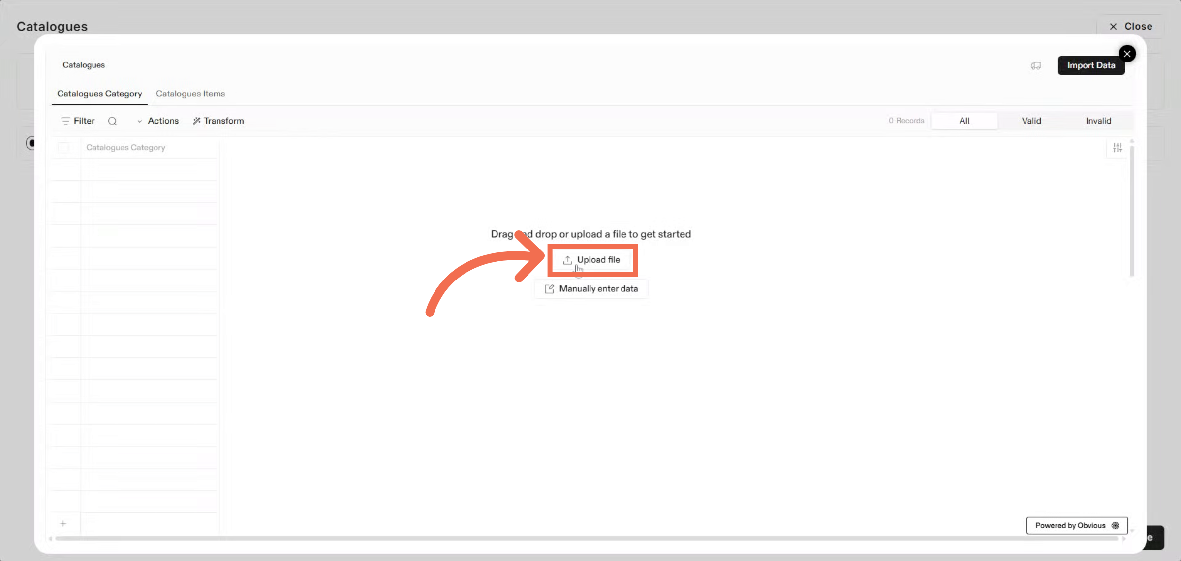 Select Catalogue File