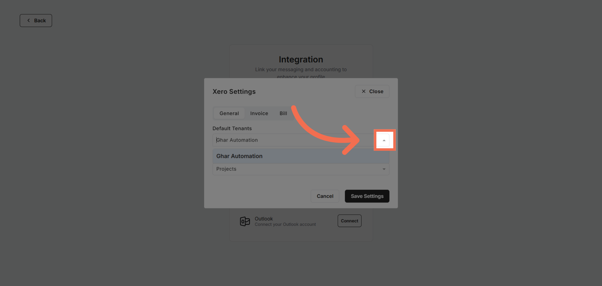 Open Tenants Options