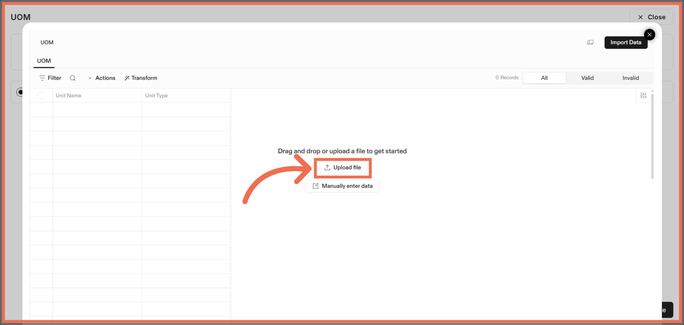 Initiate File Upload
