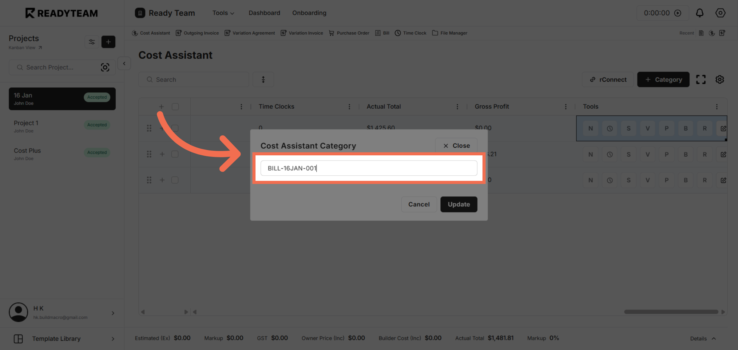 Choose Specific Category