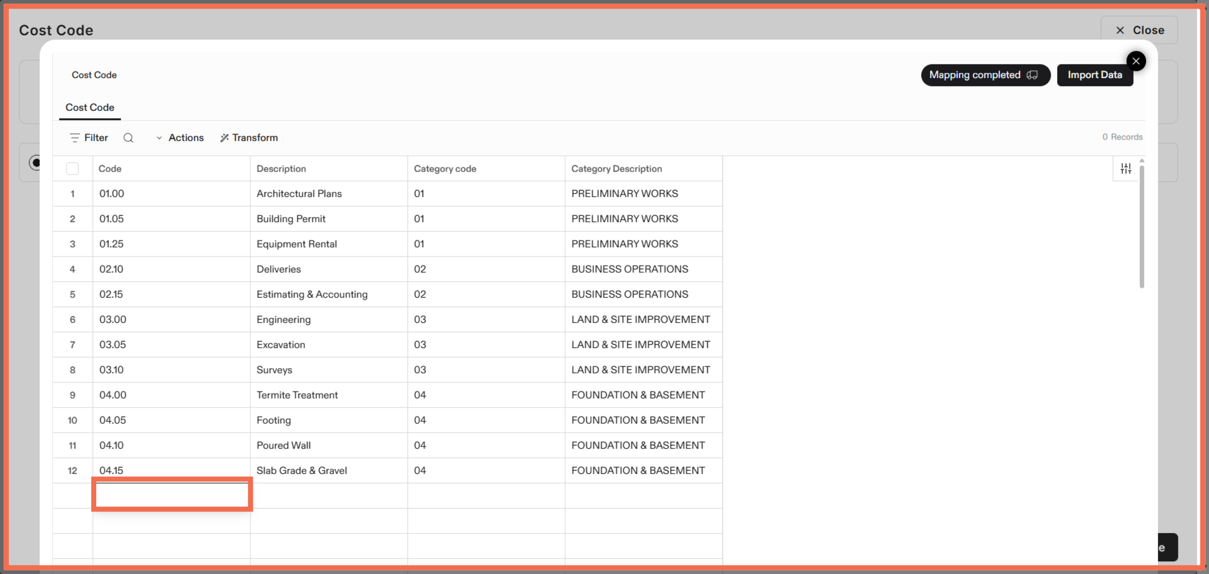 You can also add Data Manually 