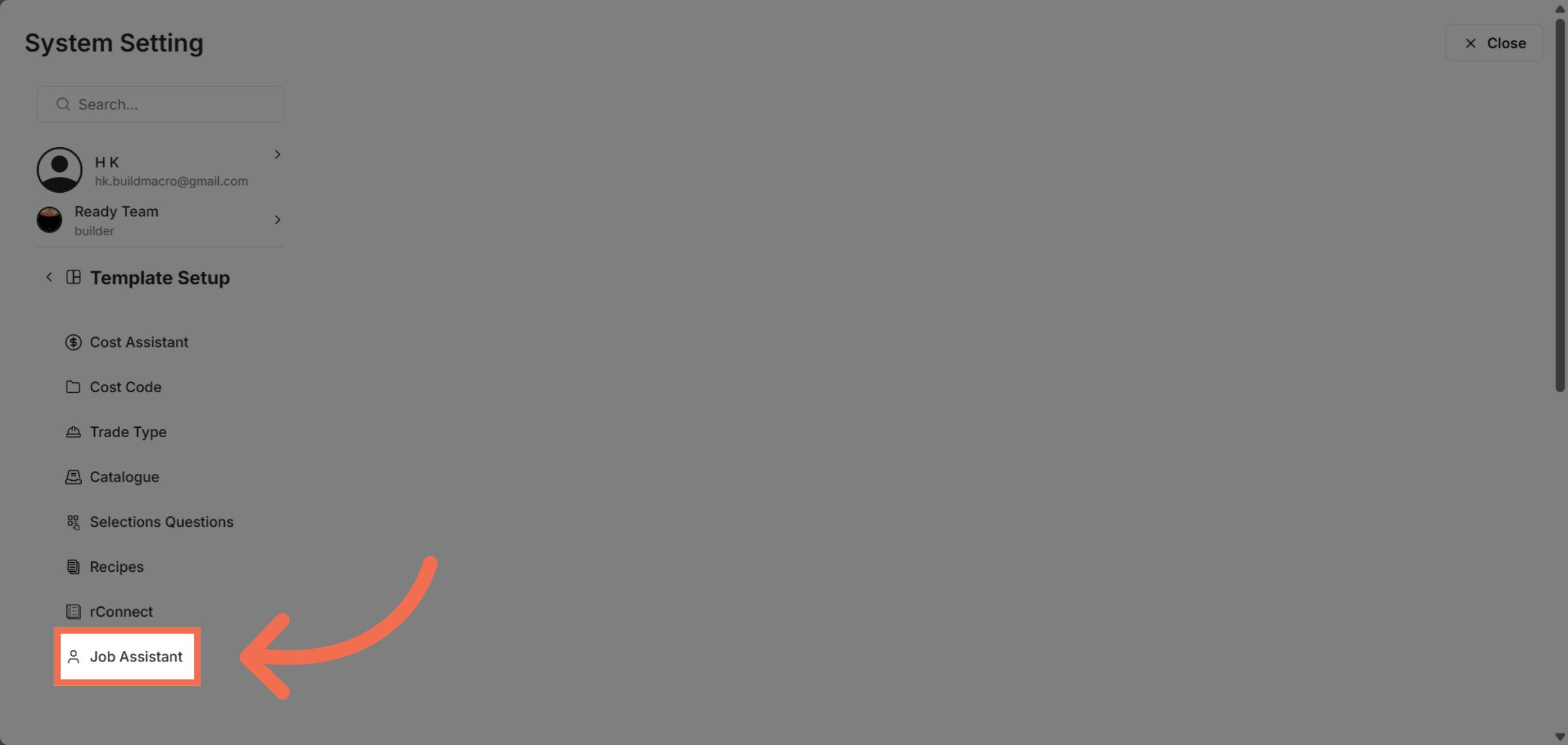 Select Job Assistant Feature