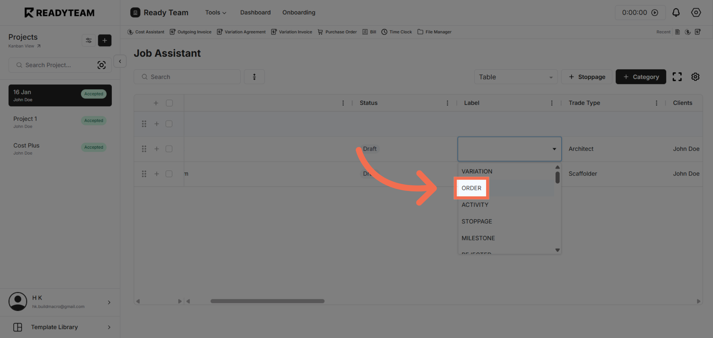 Choose Your First Label