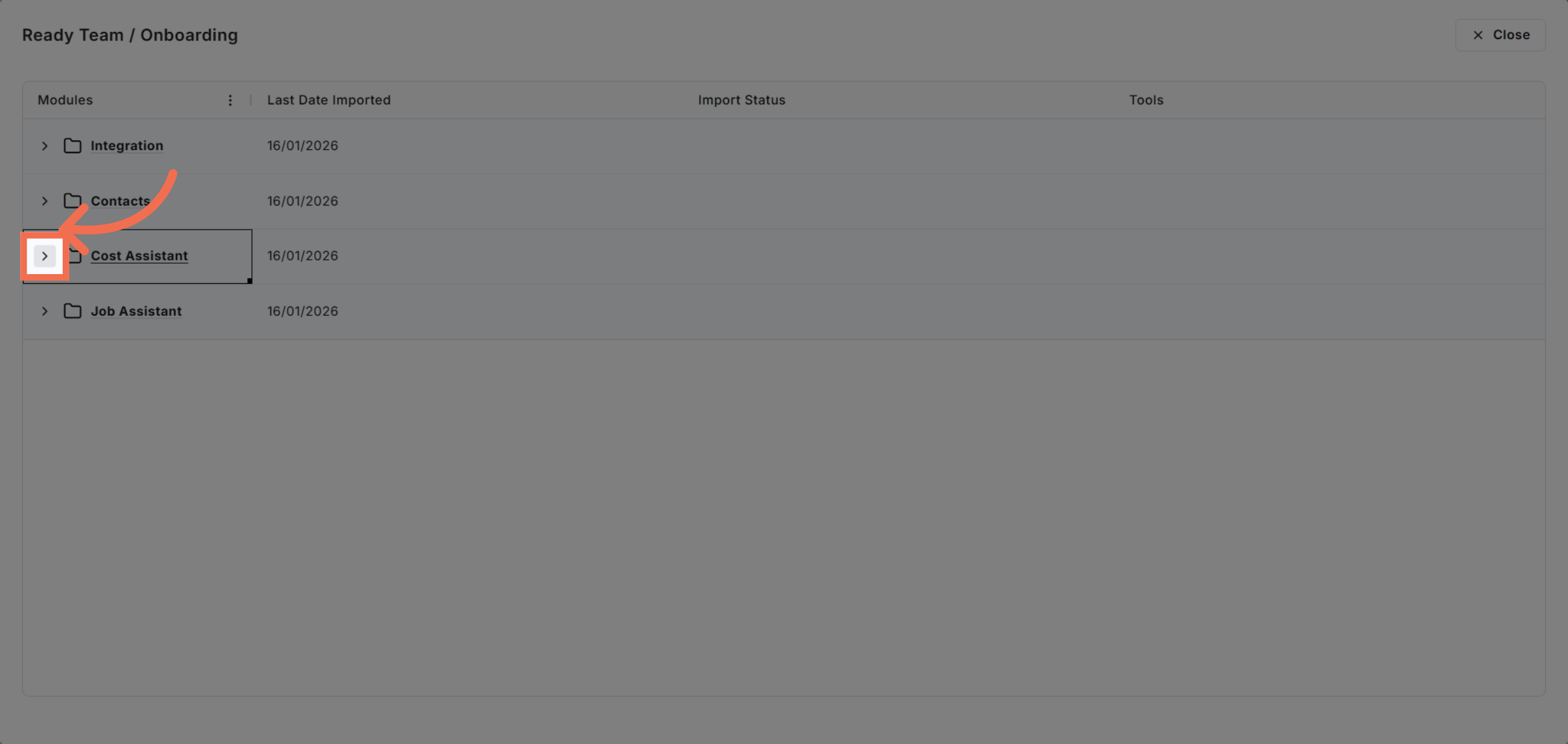 Access Cost Assistant