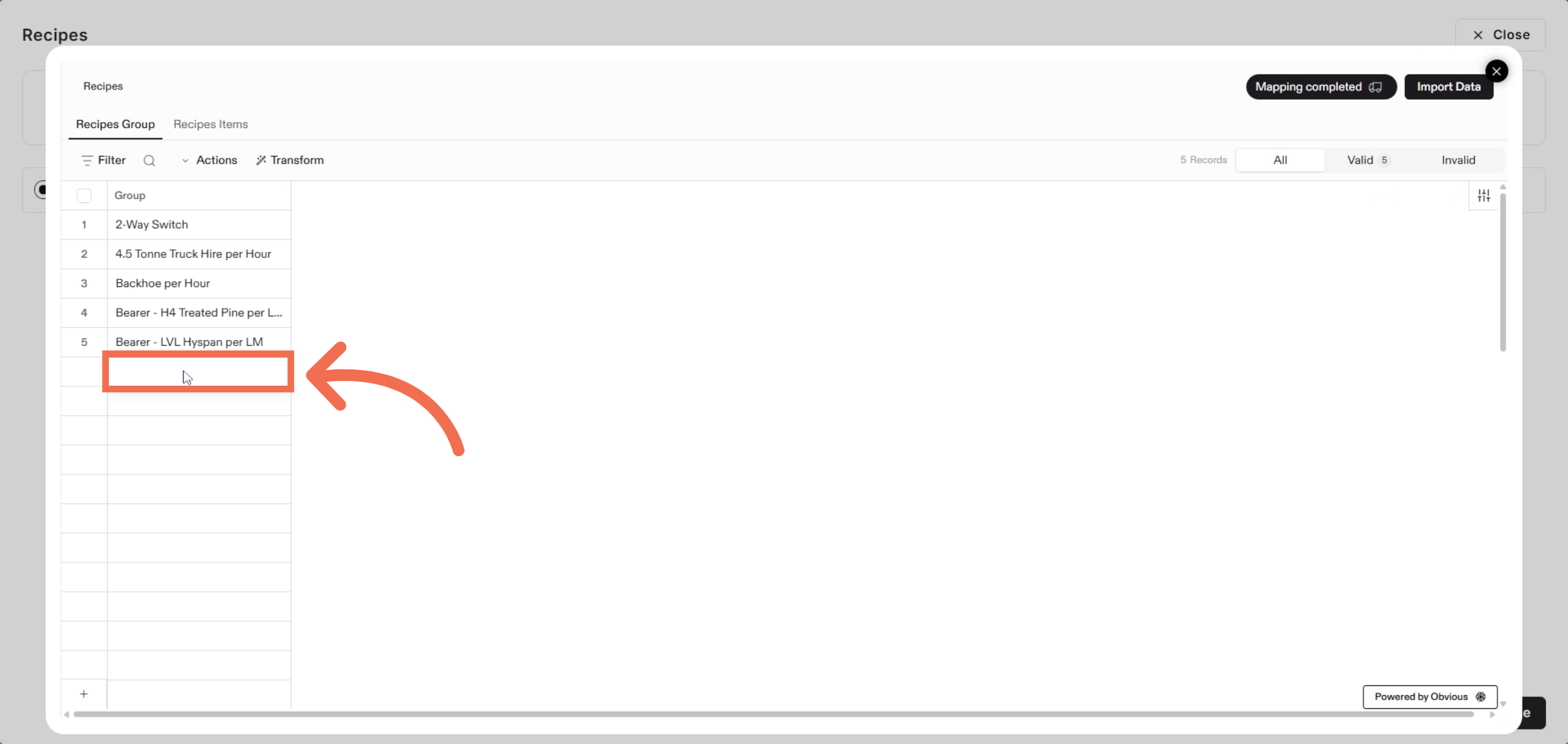 Enter New Group Name