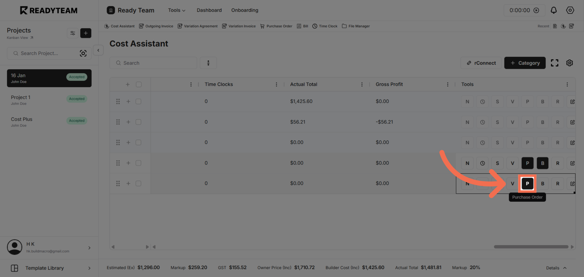 Select Purchase Order Tool