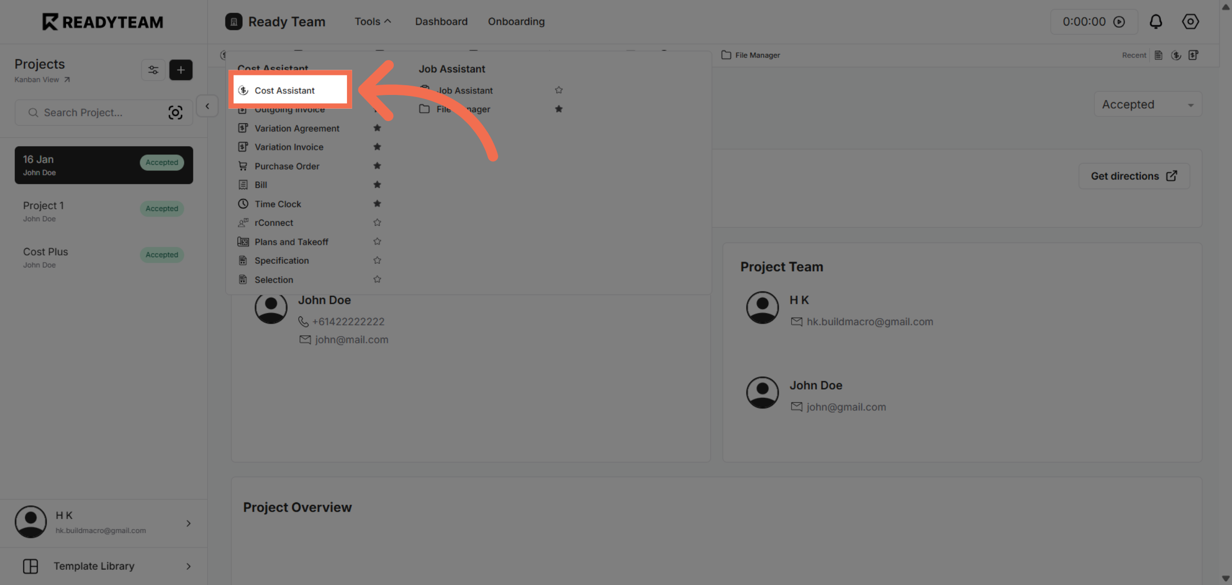 Access Cost Assistant
