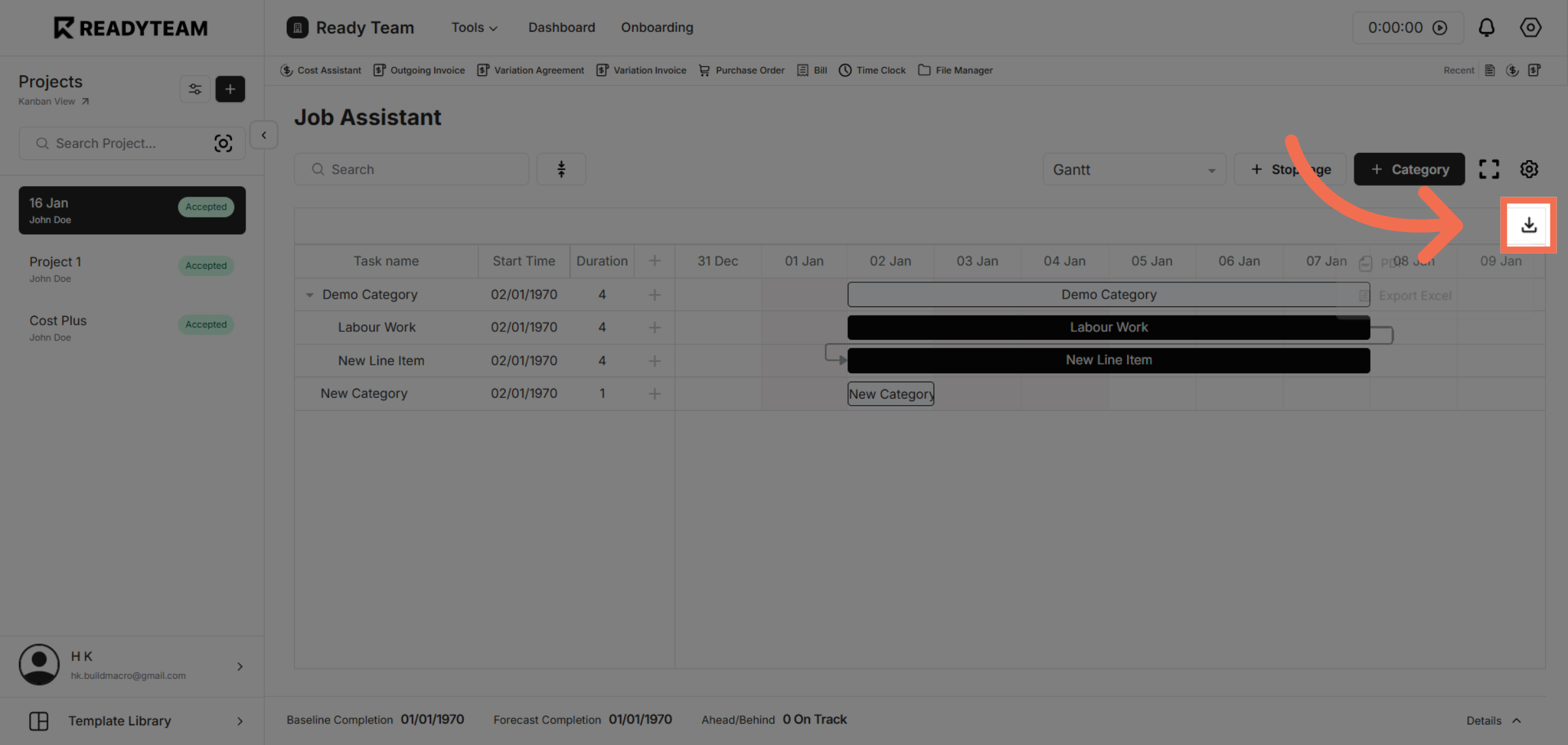 Open Export Format Options