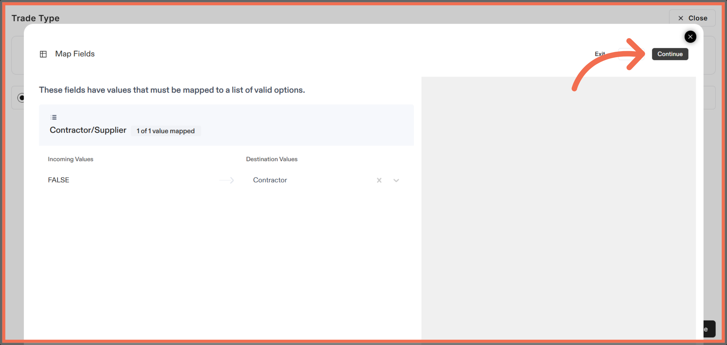 Advance Import Steps