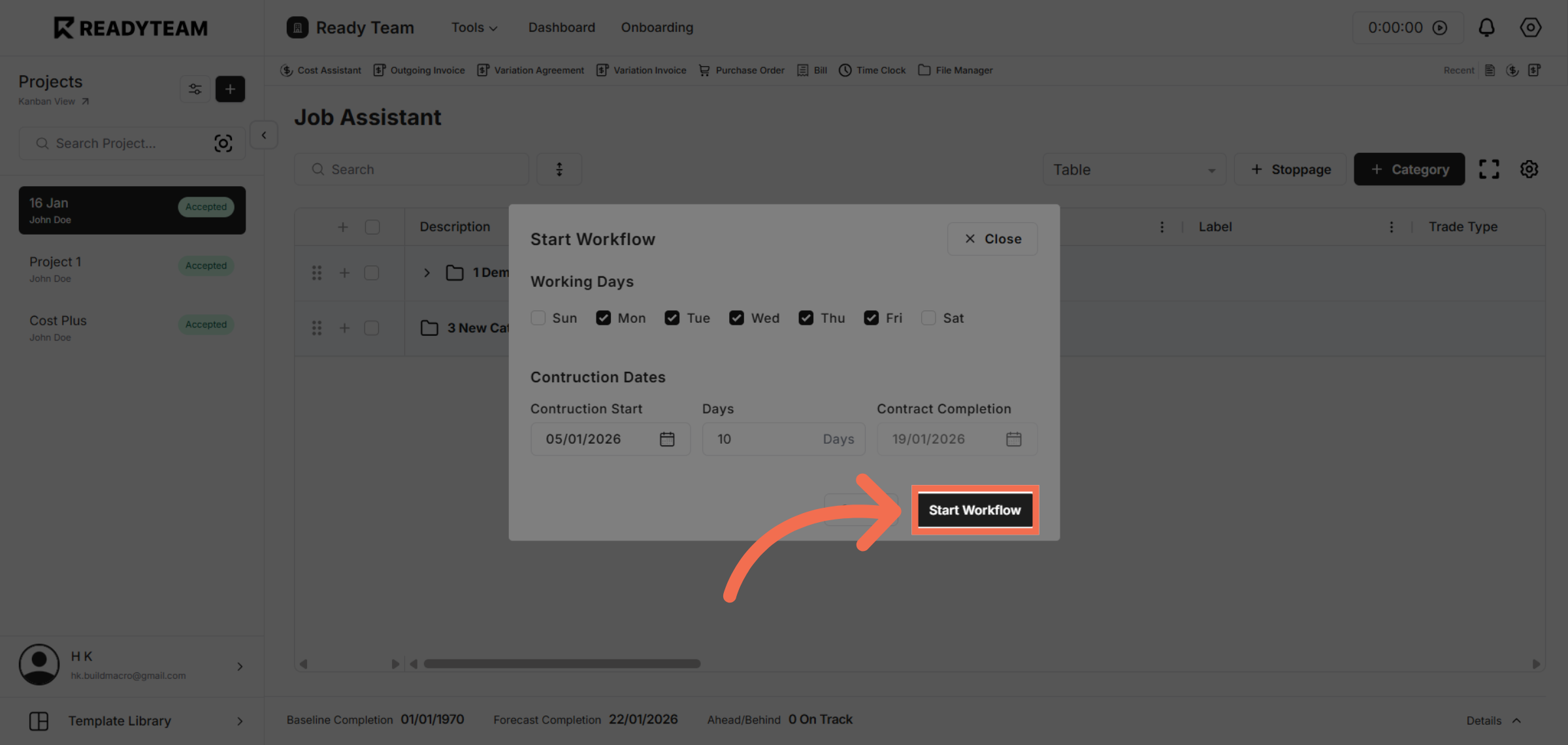 Start Workflow Execution