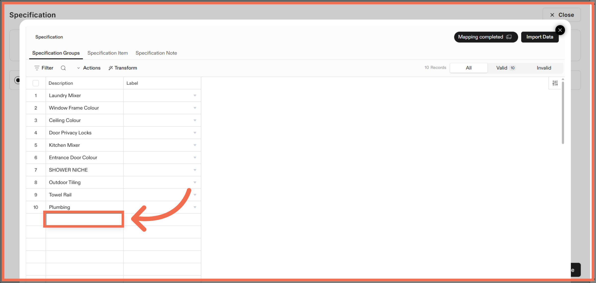You can Also Add Data Manually
