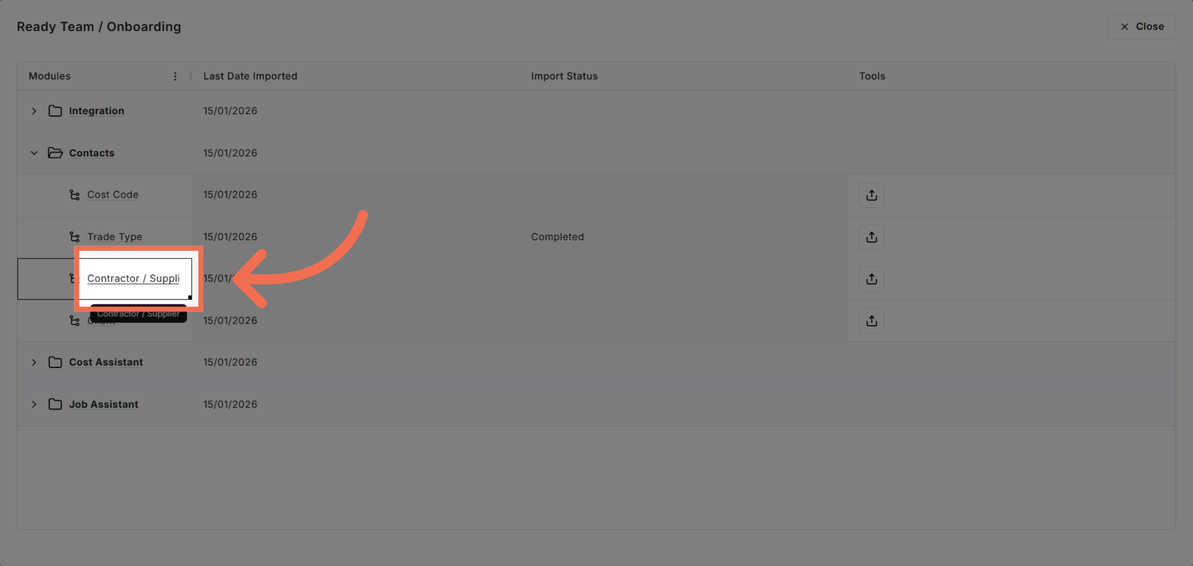 Select Contractor Or Supplier