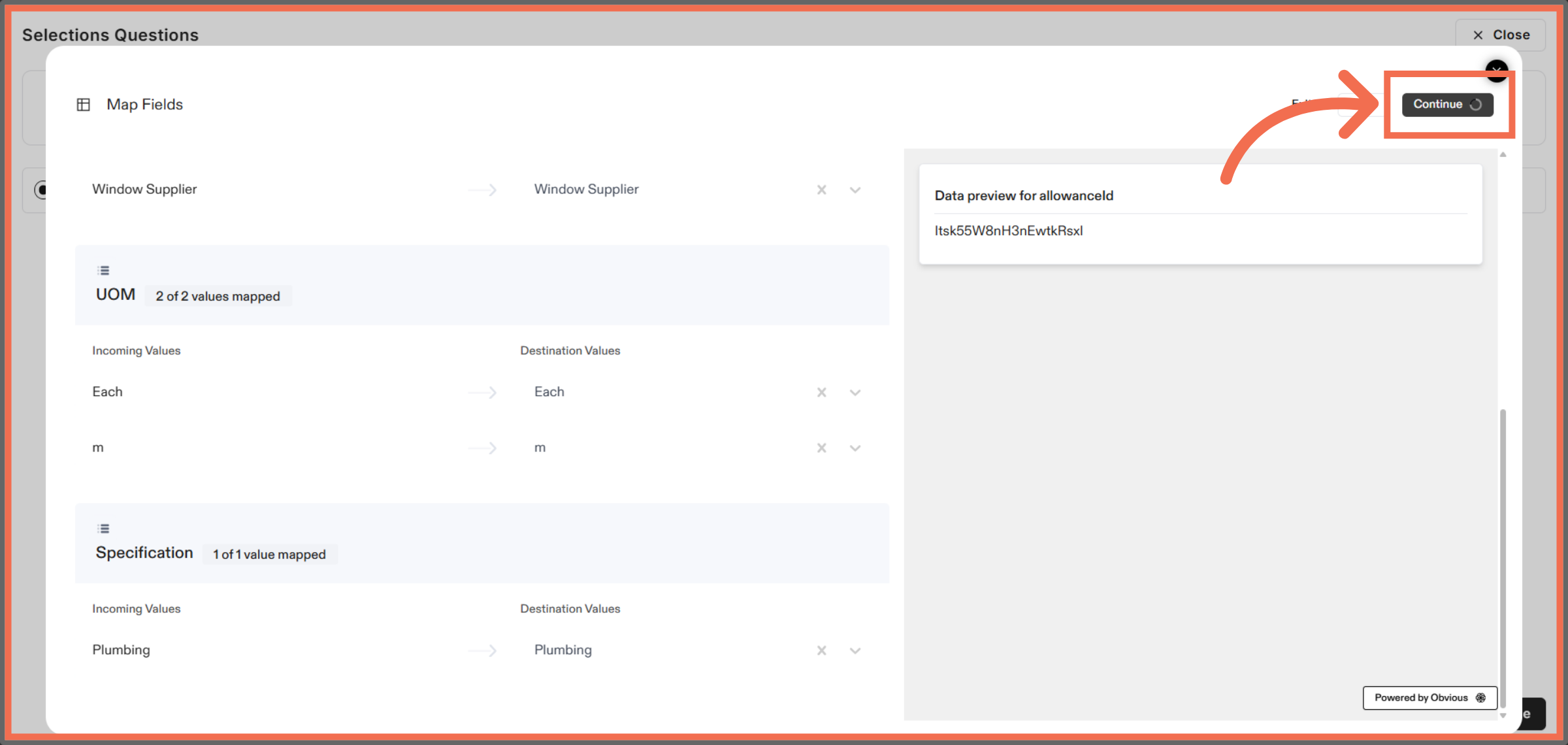Confirm Import Progress