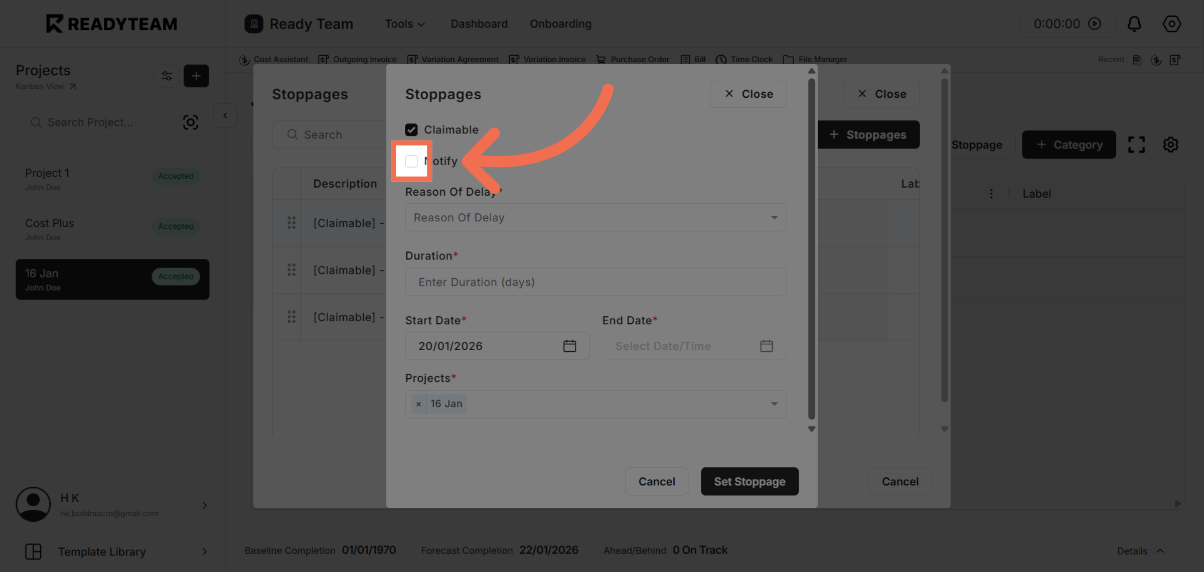Enable Client Notification