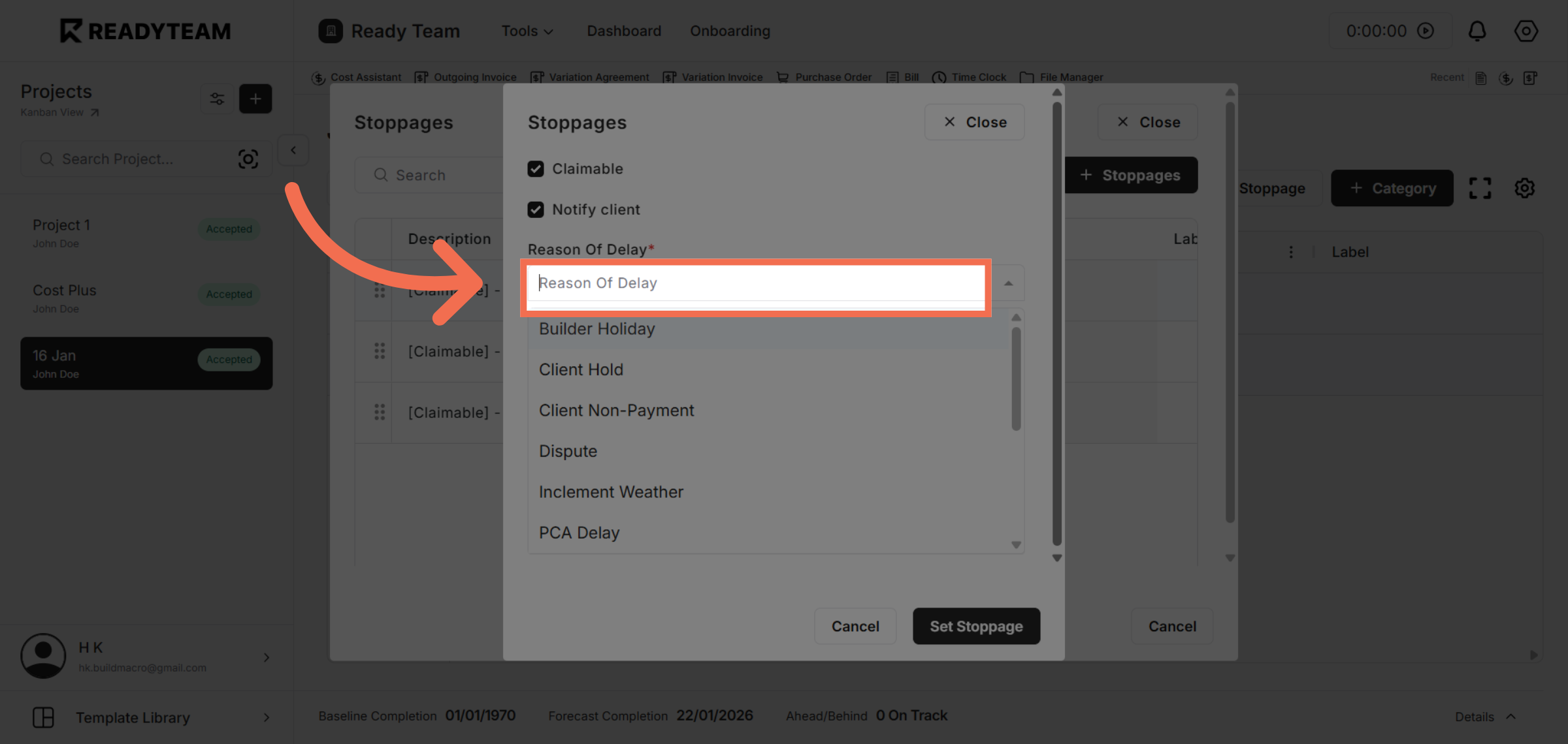Open Reason Of Delay Options