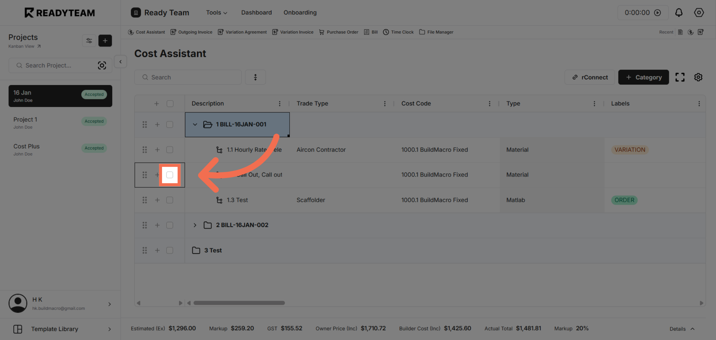 Toggle Row Selection