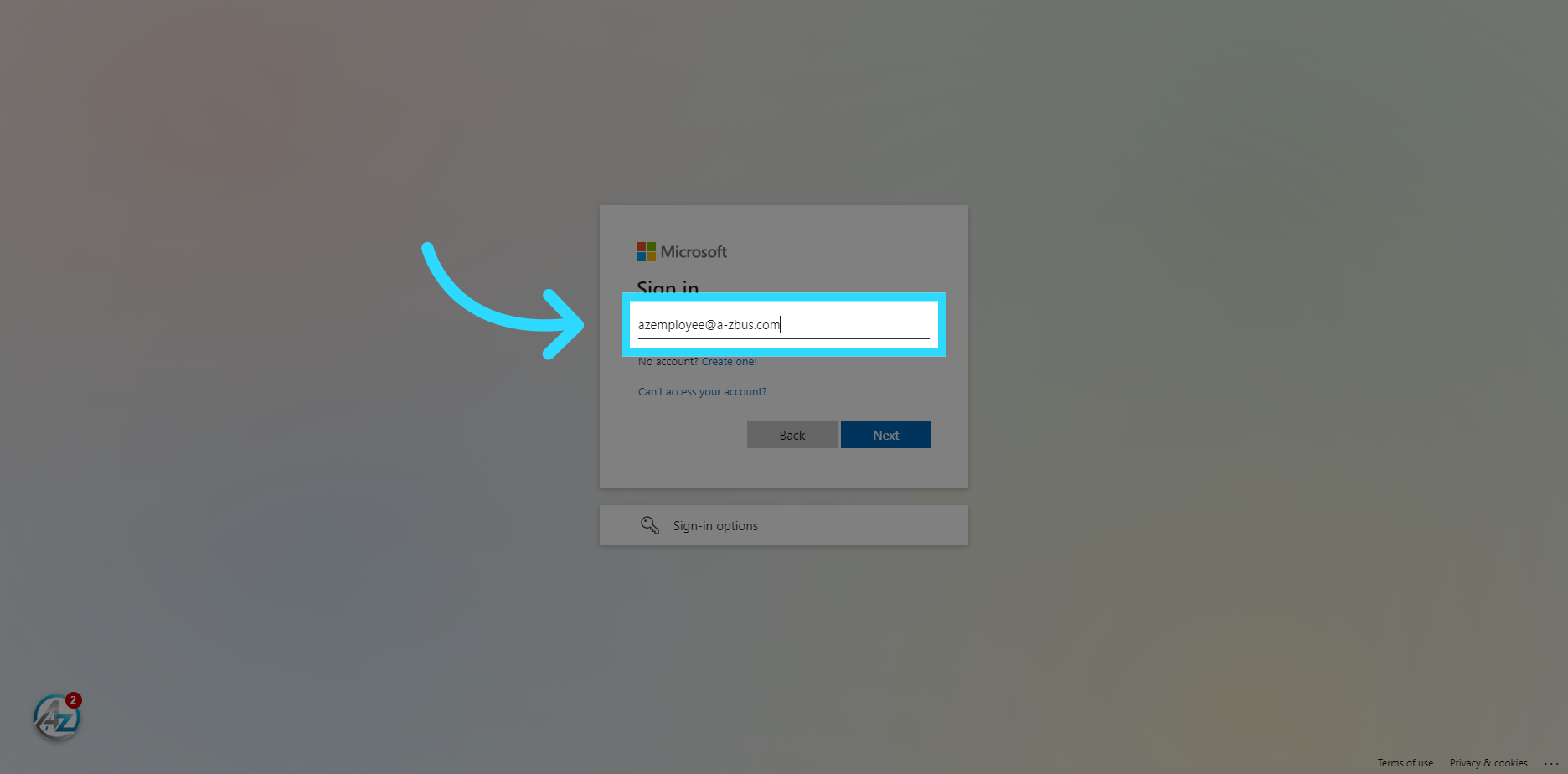 Enter your company email address