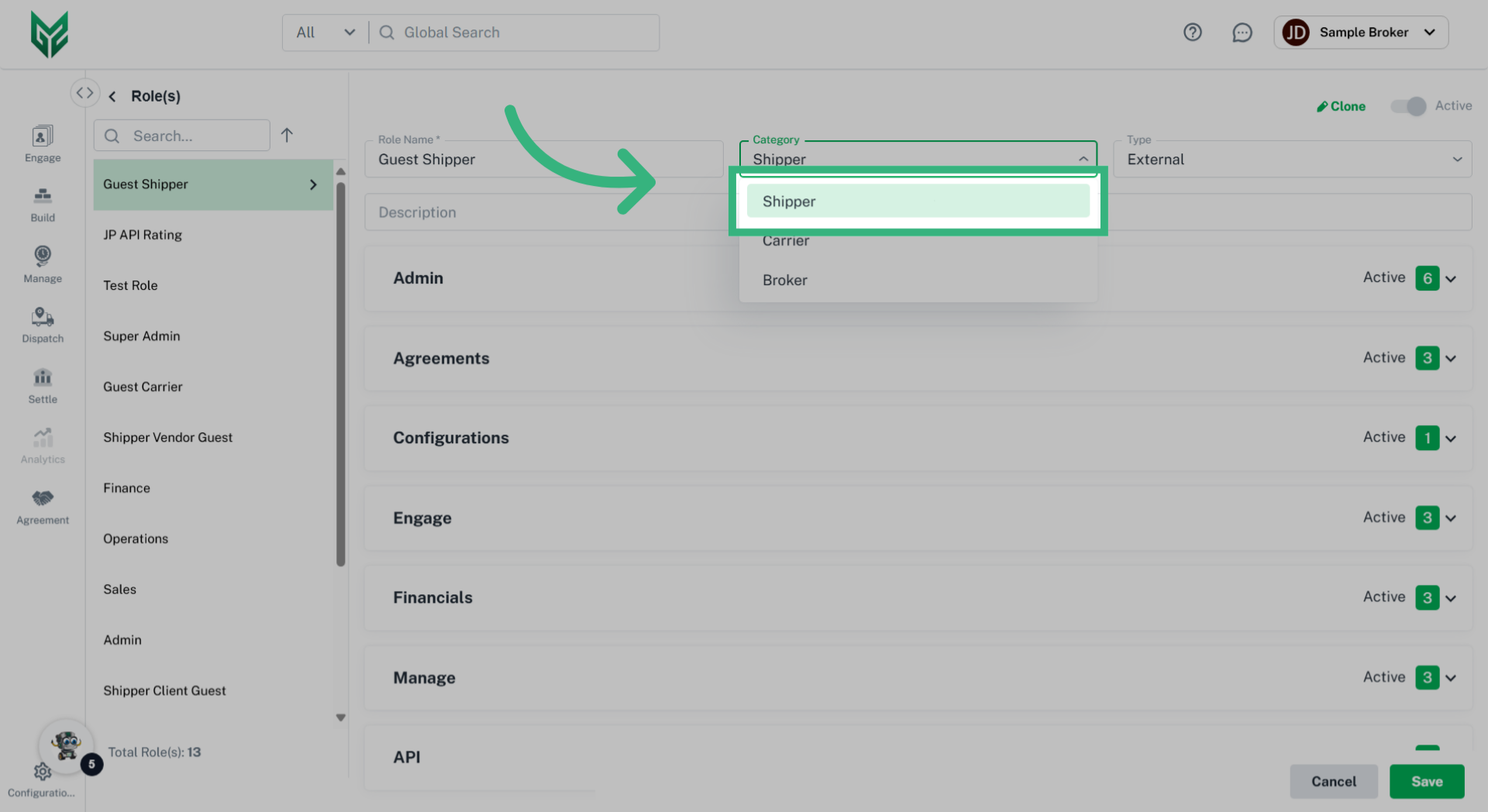 Confirm Role Details