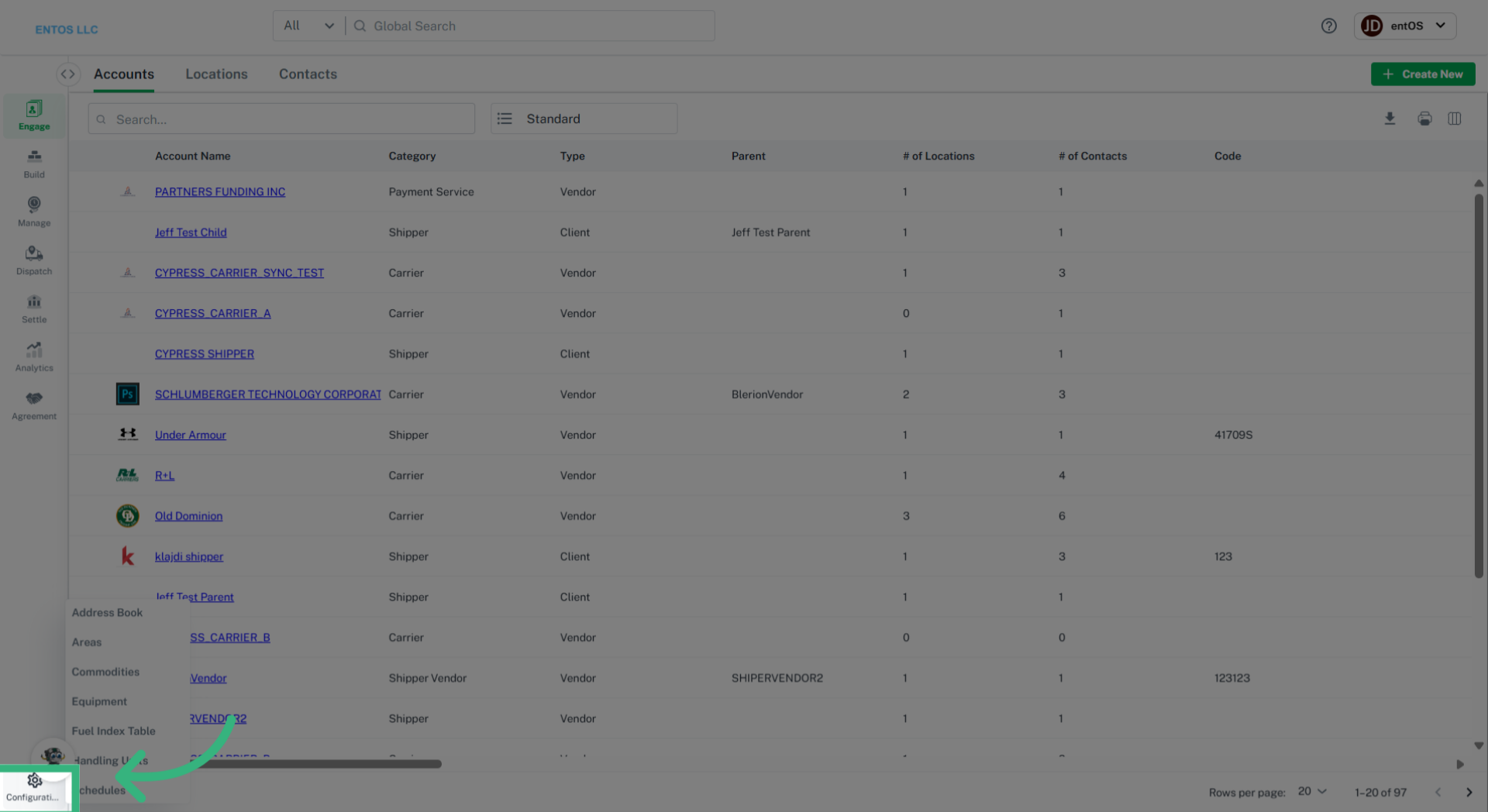 Click 'Configurations'