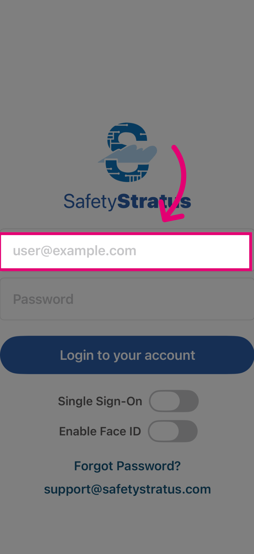 Enter your username