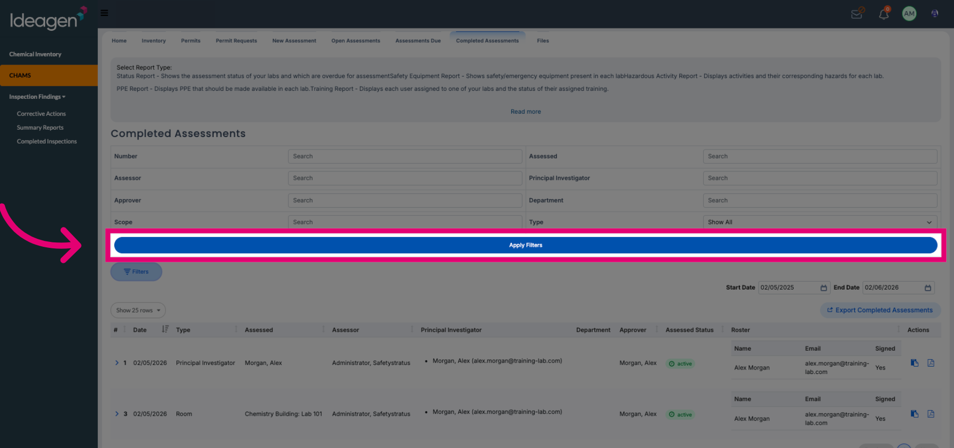 Apply Selected Filters