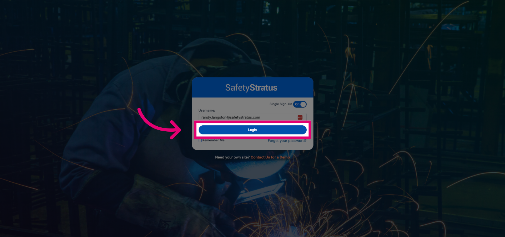 Click Login Button