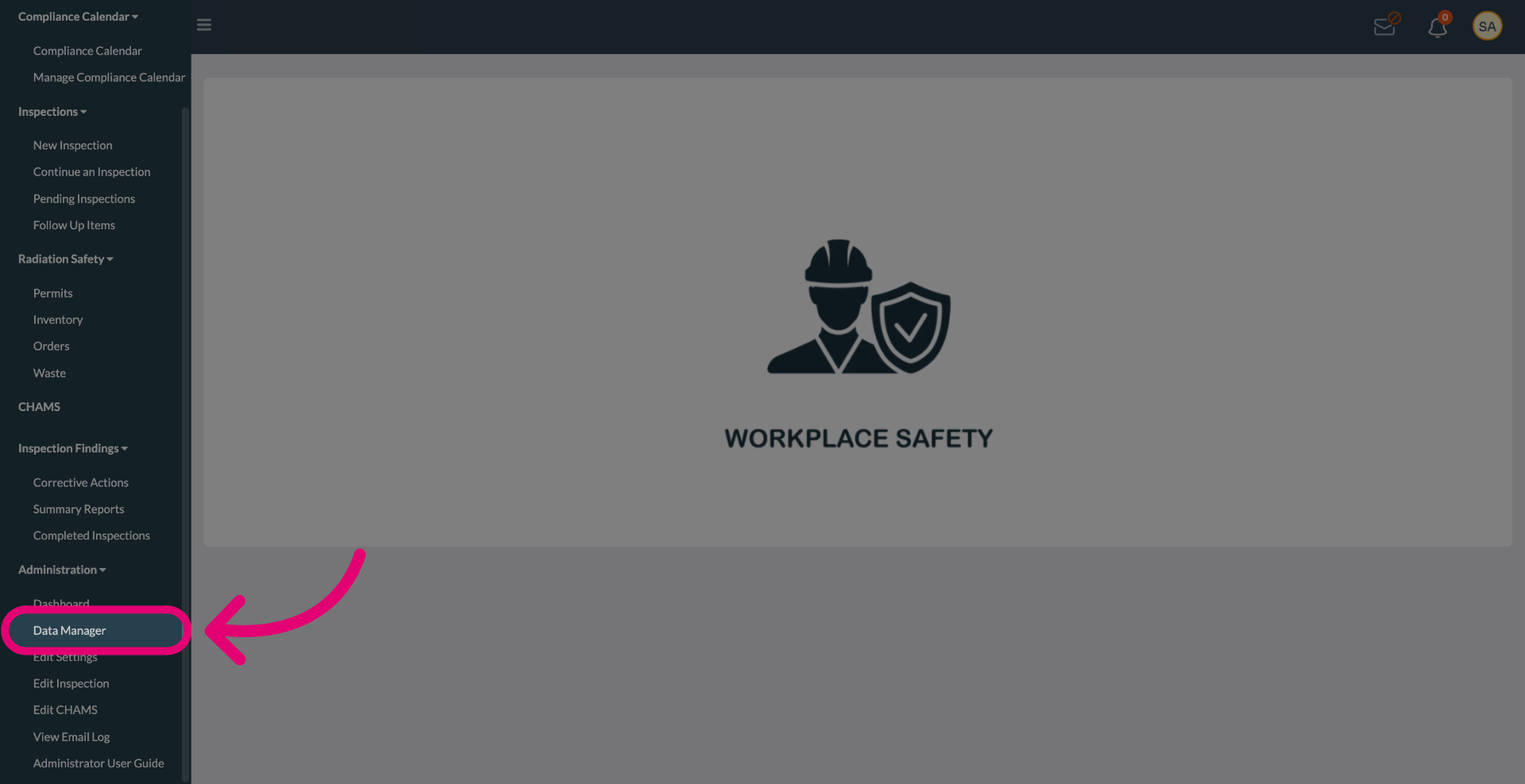 Select Data Manger
