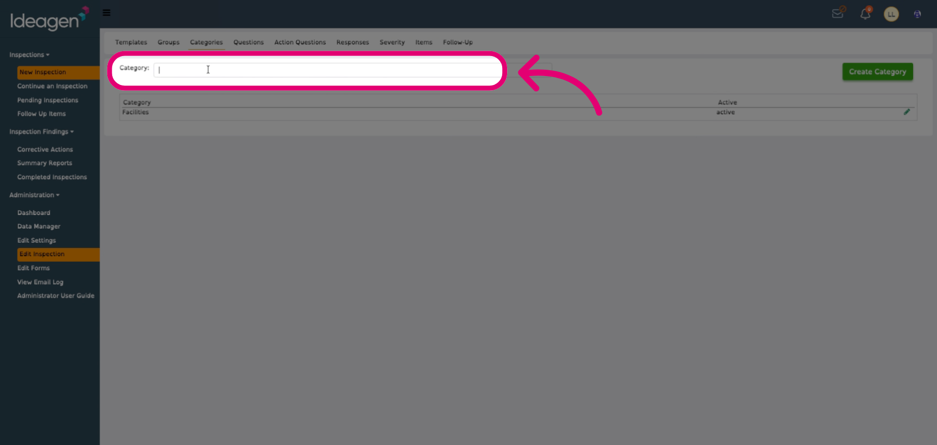 Enter a category name