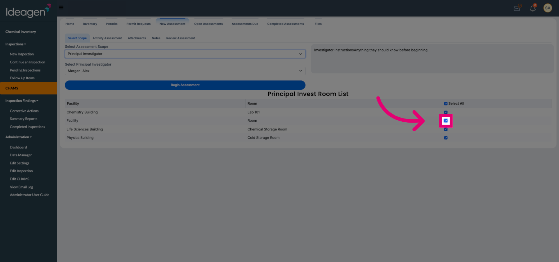 Verify Objects included in scope