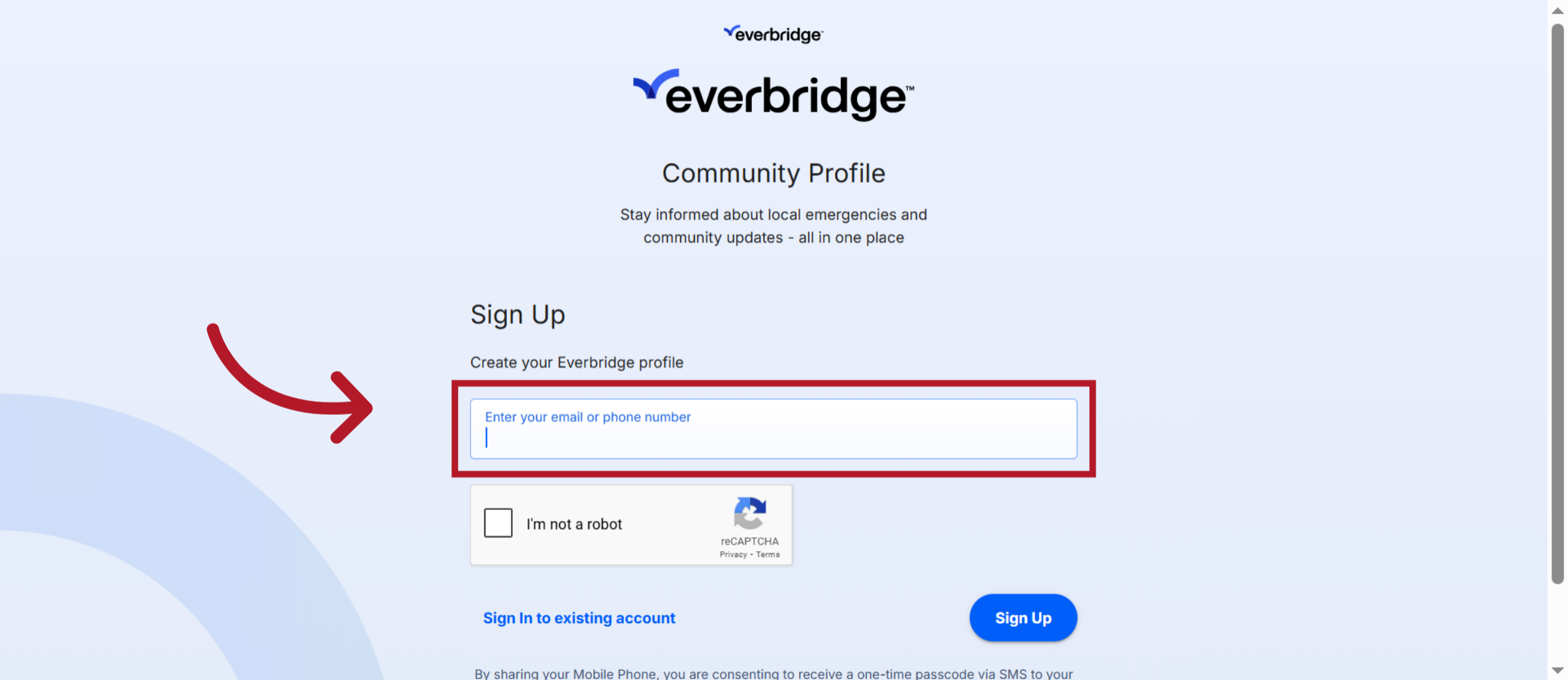 Enter Contact Details