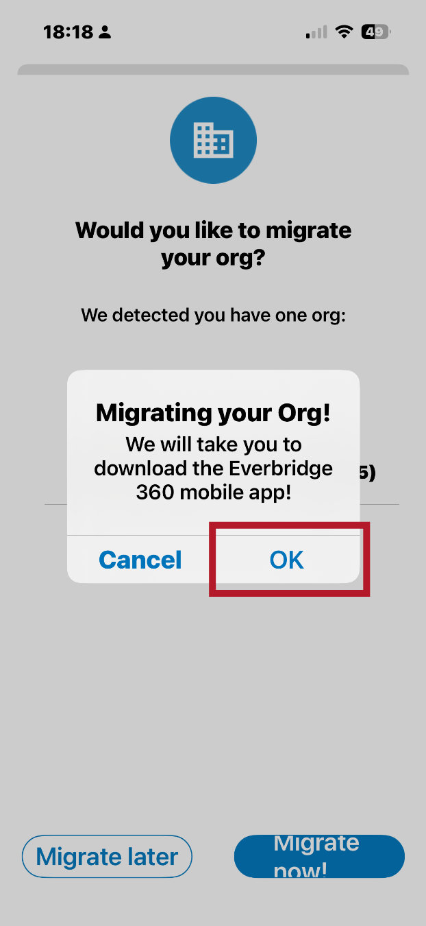 Click Ok