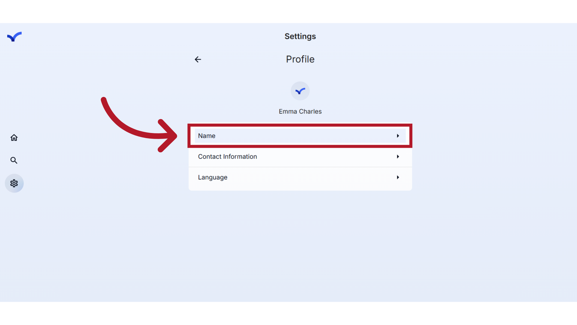 Click 'Name'