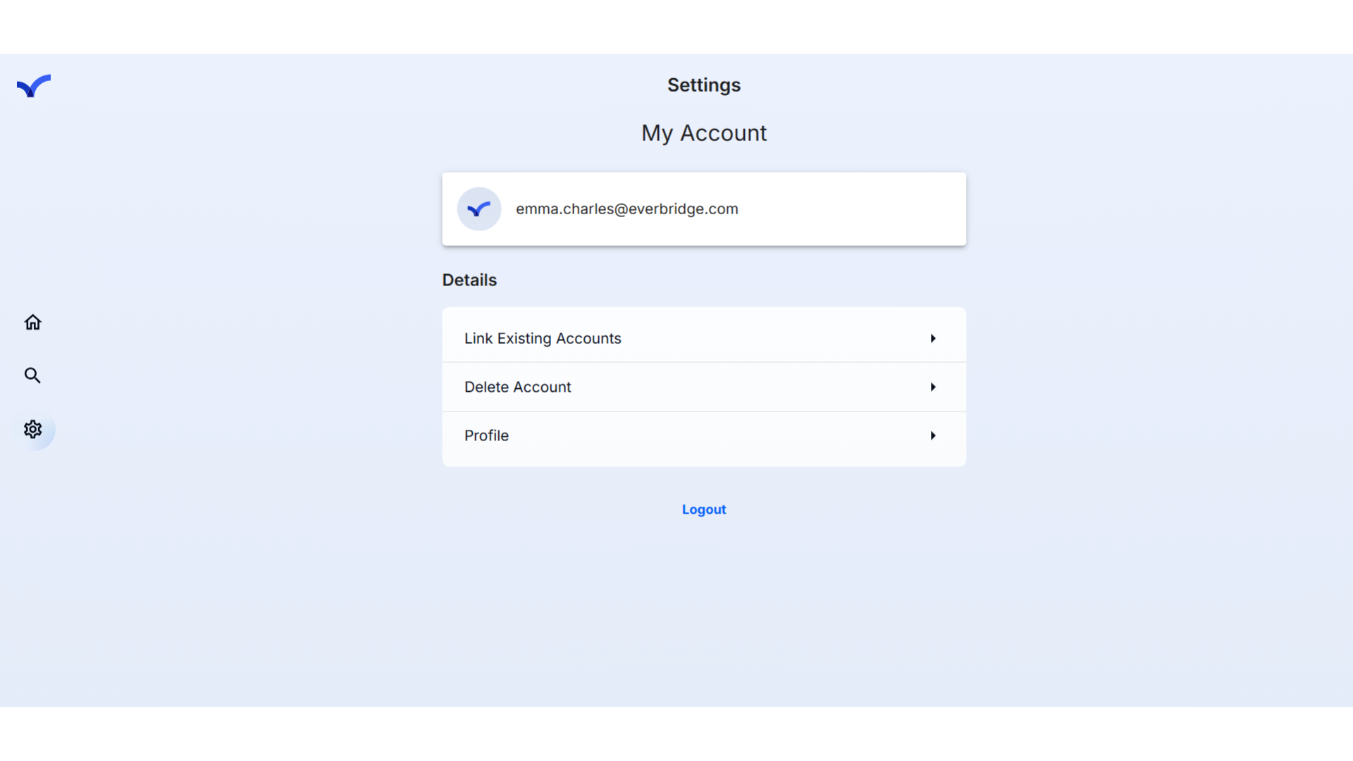 Settings Page