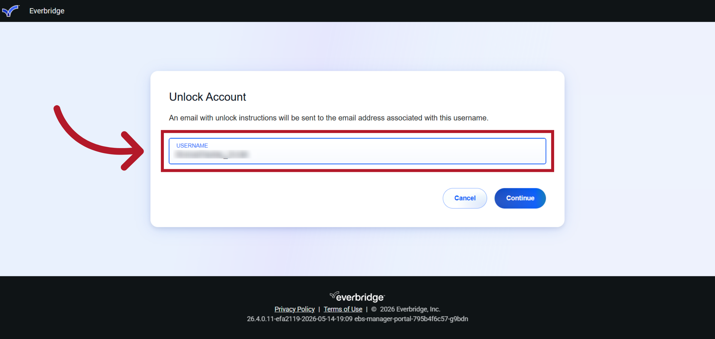 Unlock Account