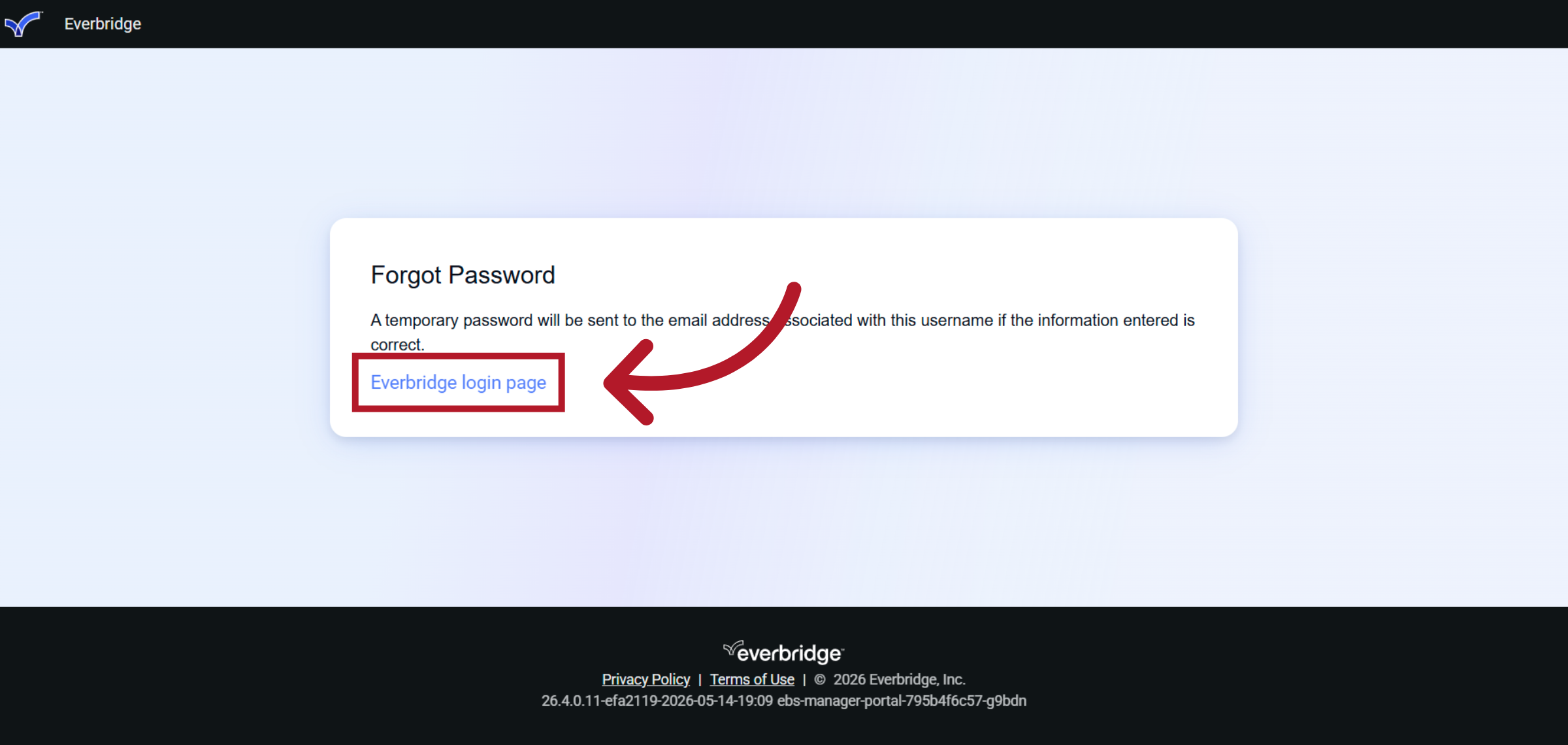 Return to Everbridge Login