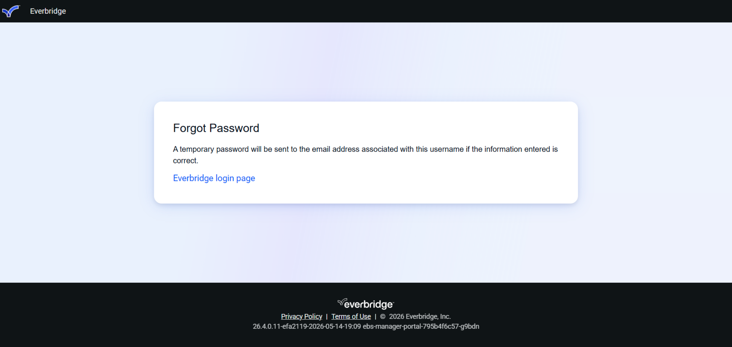 Confirm Password Reset Request