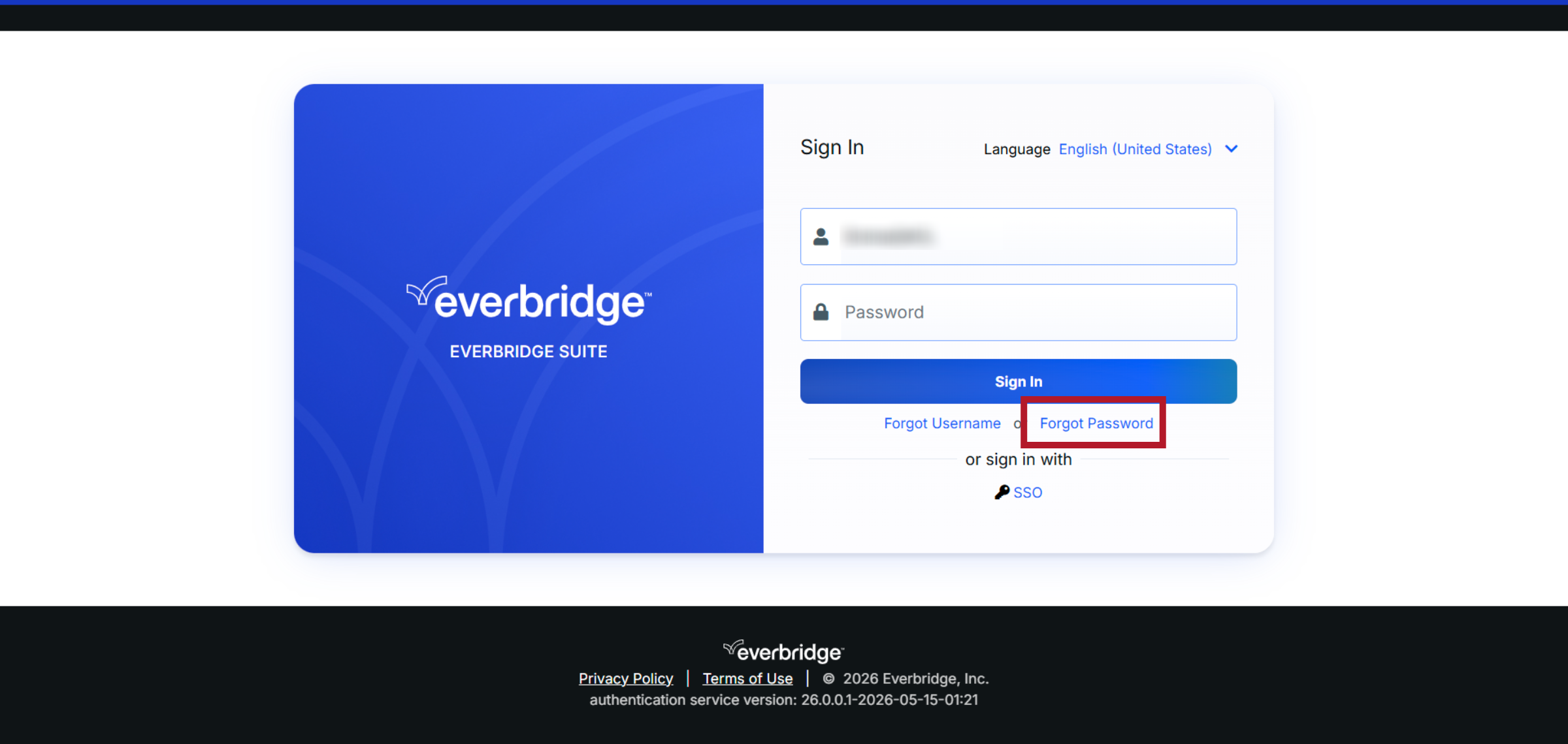 Click Forgot Password Link