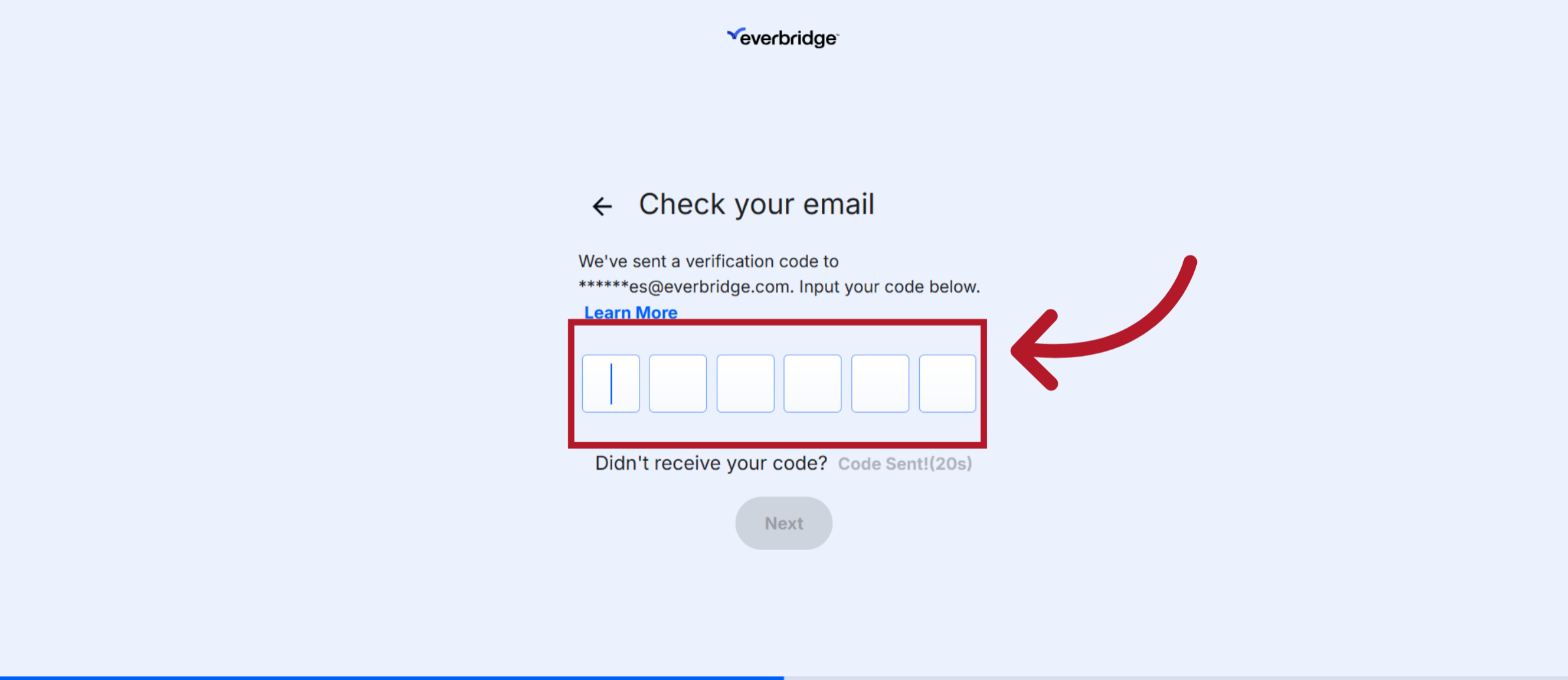 Enter Verification Code