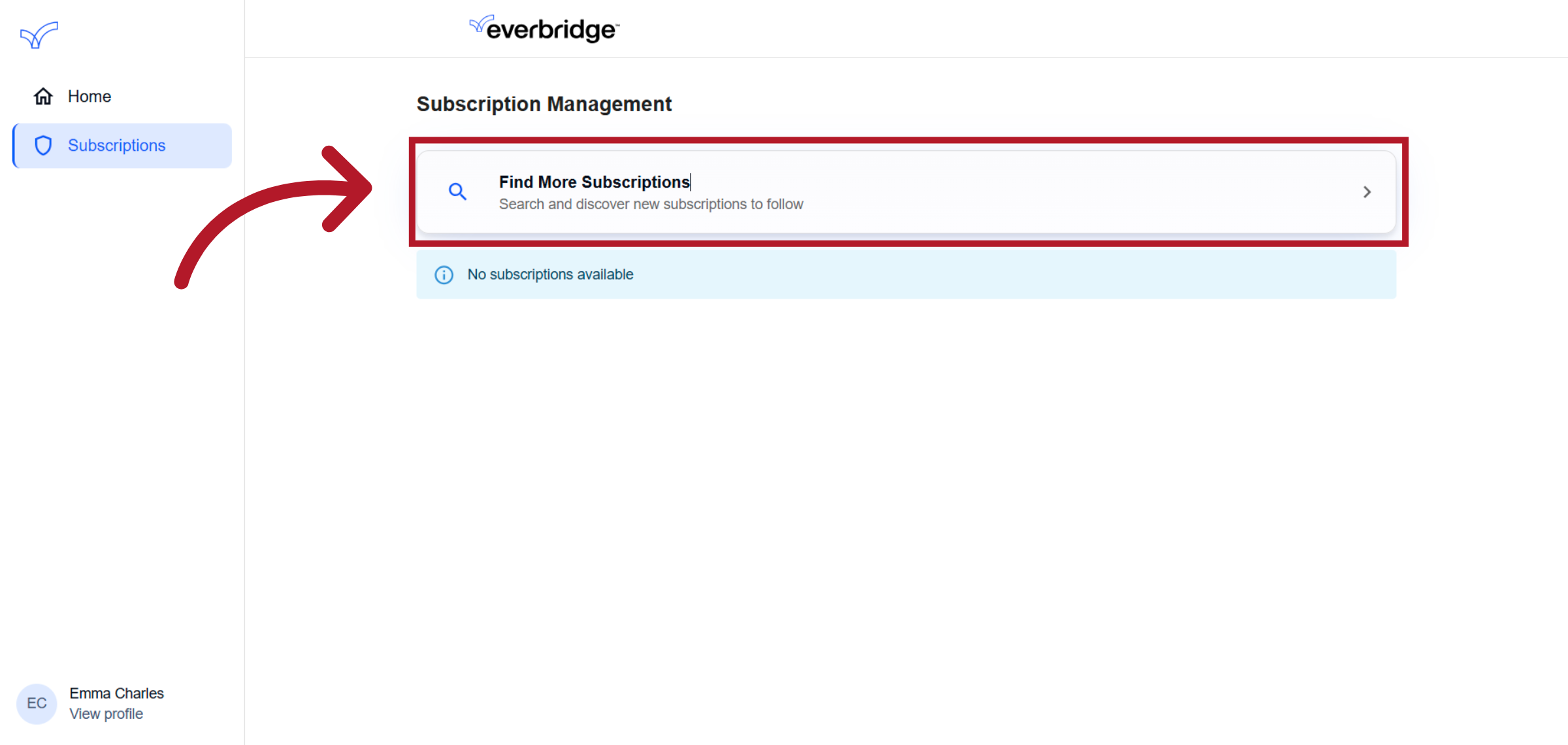 Click 'Add Subscriptions'