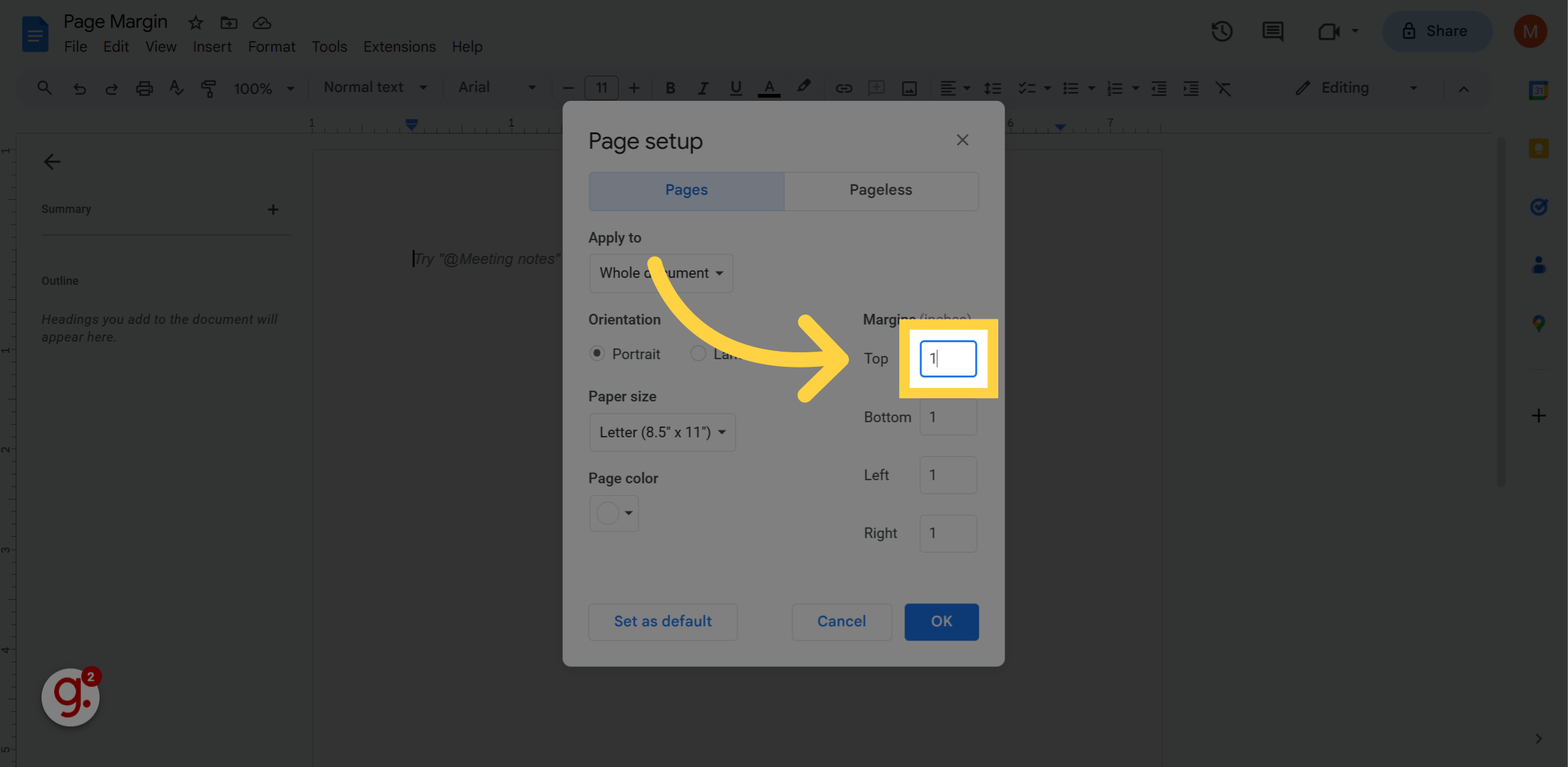 How to Change Margins in Google Docs