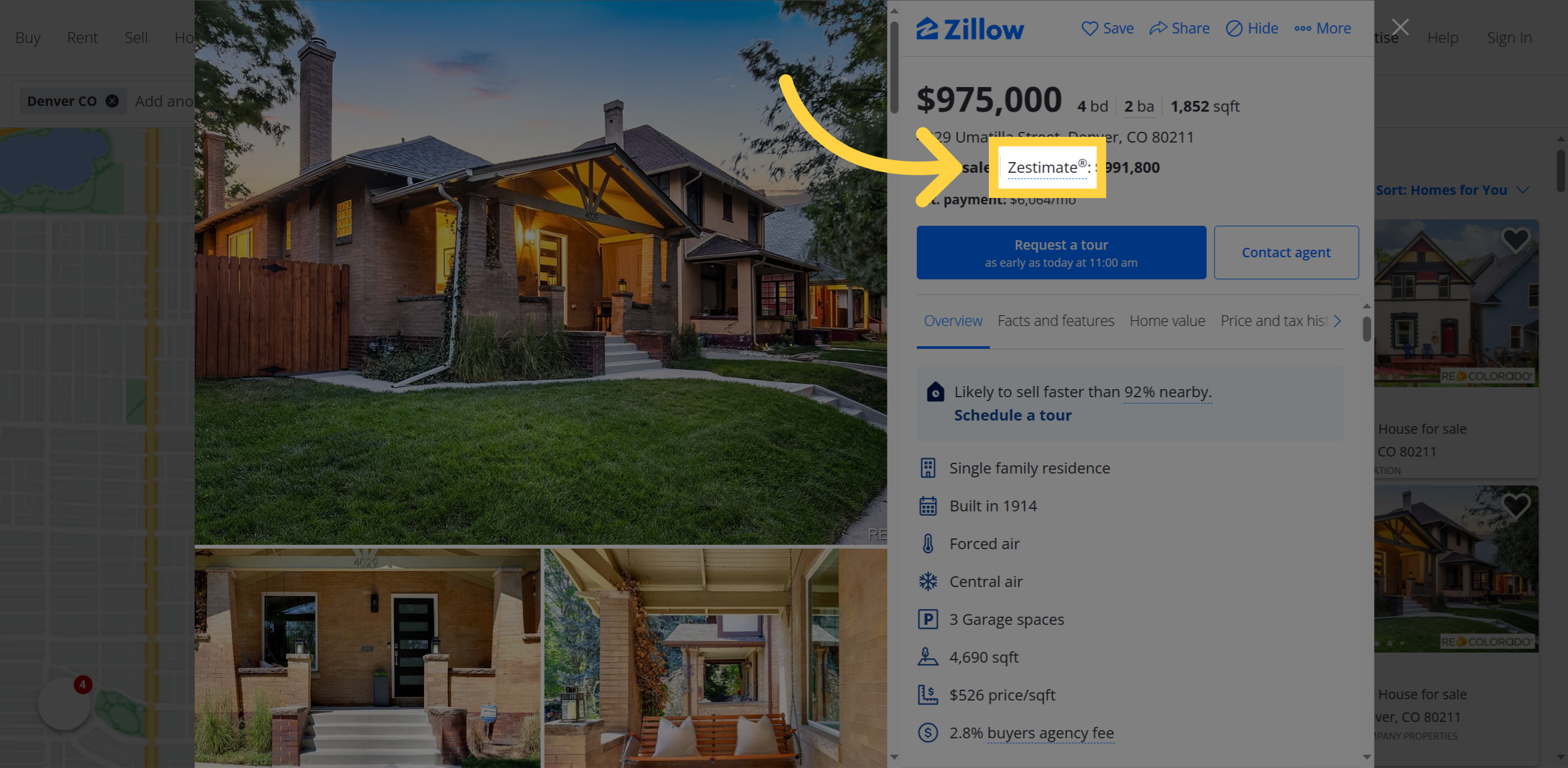 Zestimate® is the Zillow estimate of your home value