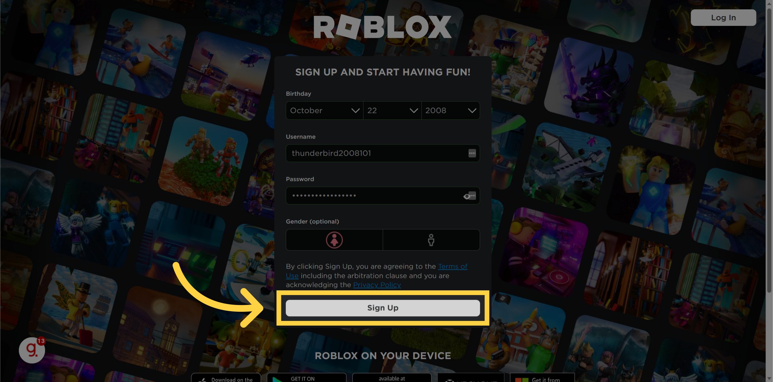 How to Sign Up for an Account on Roblox: 6 Steps (with Pictures)